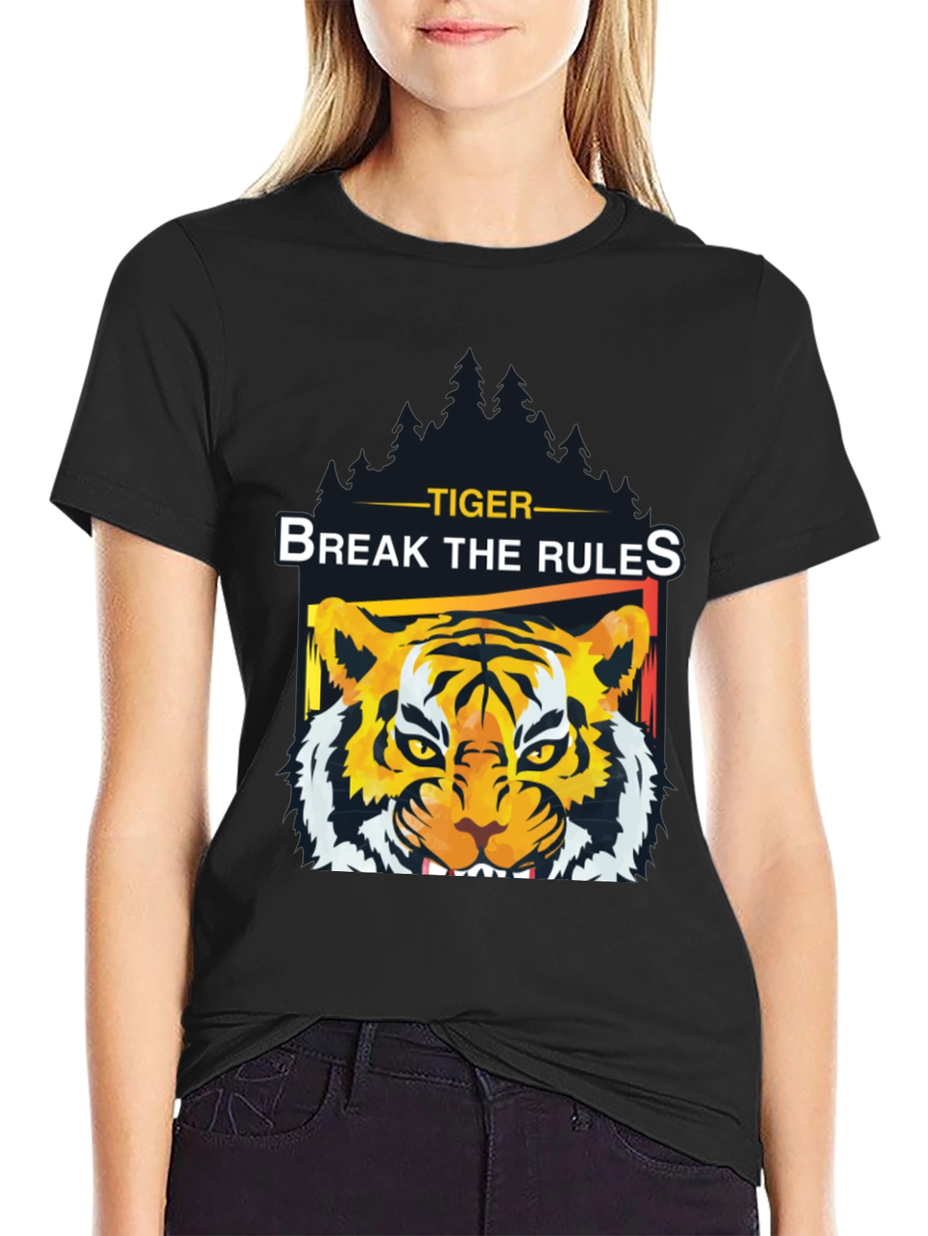 Black Tiger Break The Rules Graphic Tee view 2