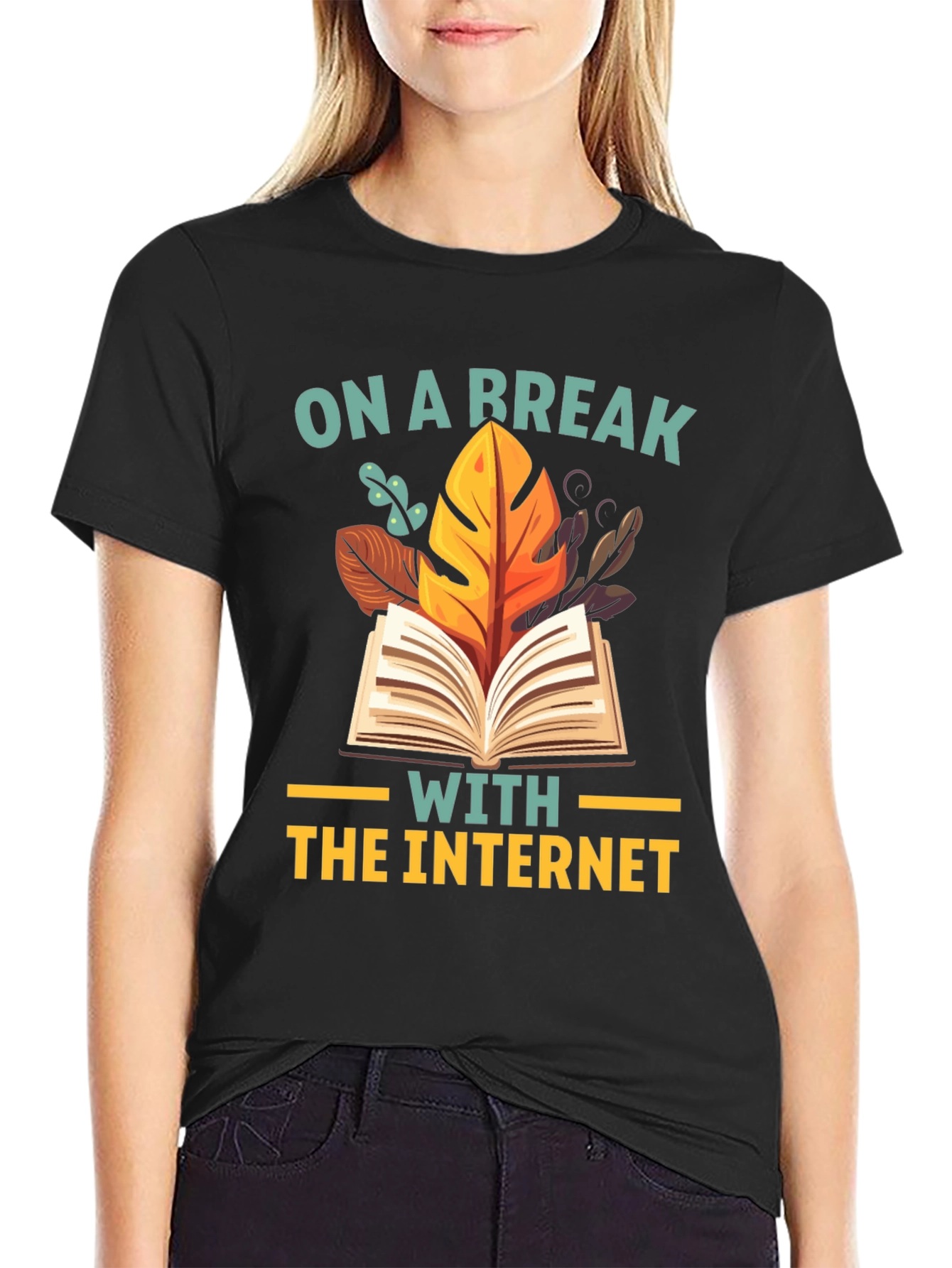 Black On a Break with the Internet Graphic Tee view 2