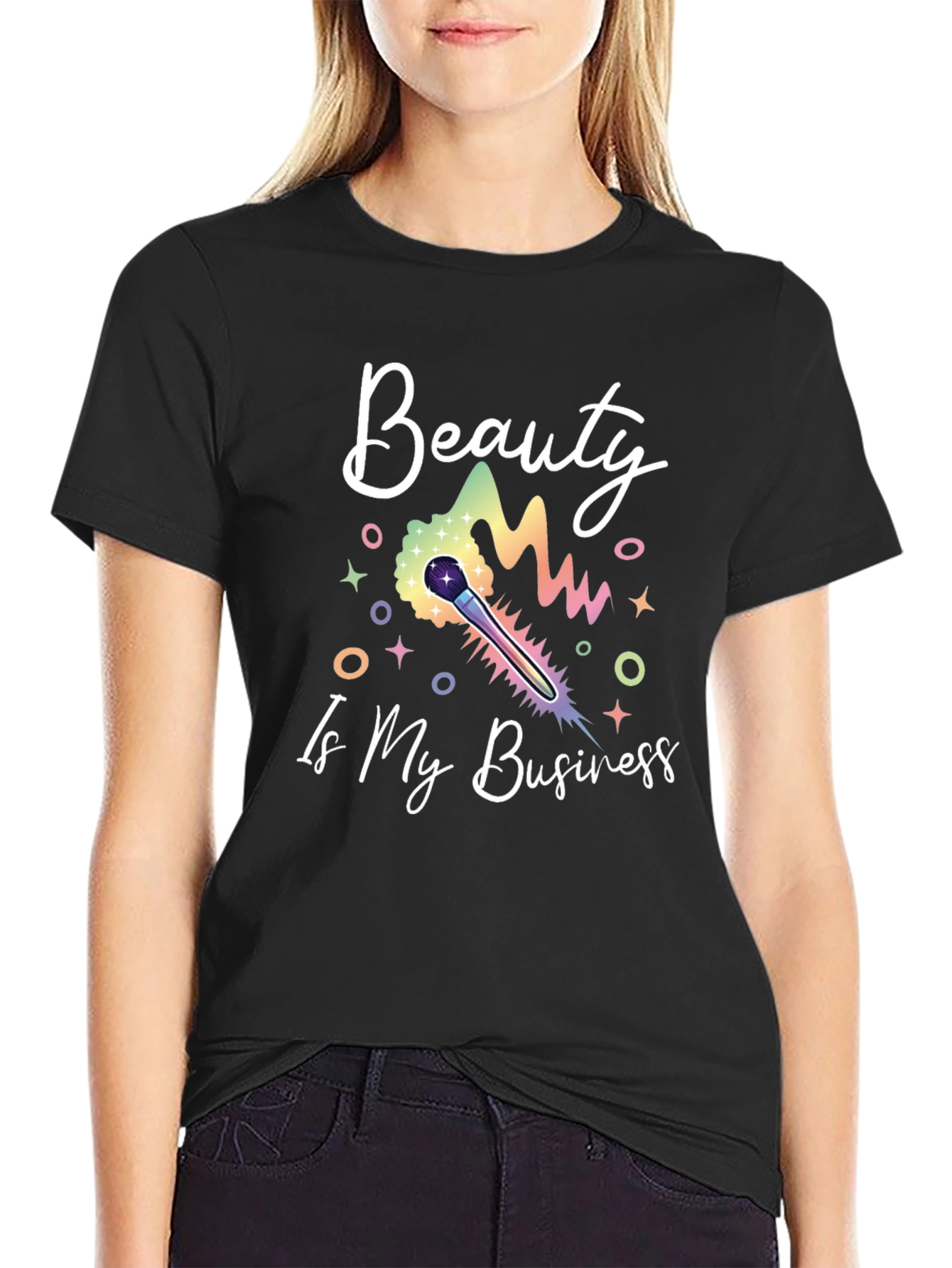 Black Beauty Is My Business T-Shirt - Makeup Artist Tee view 2