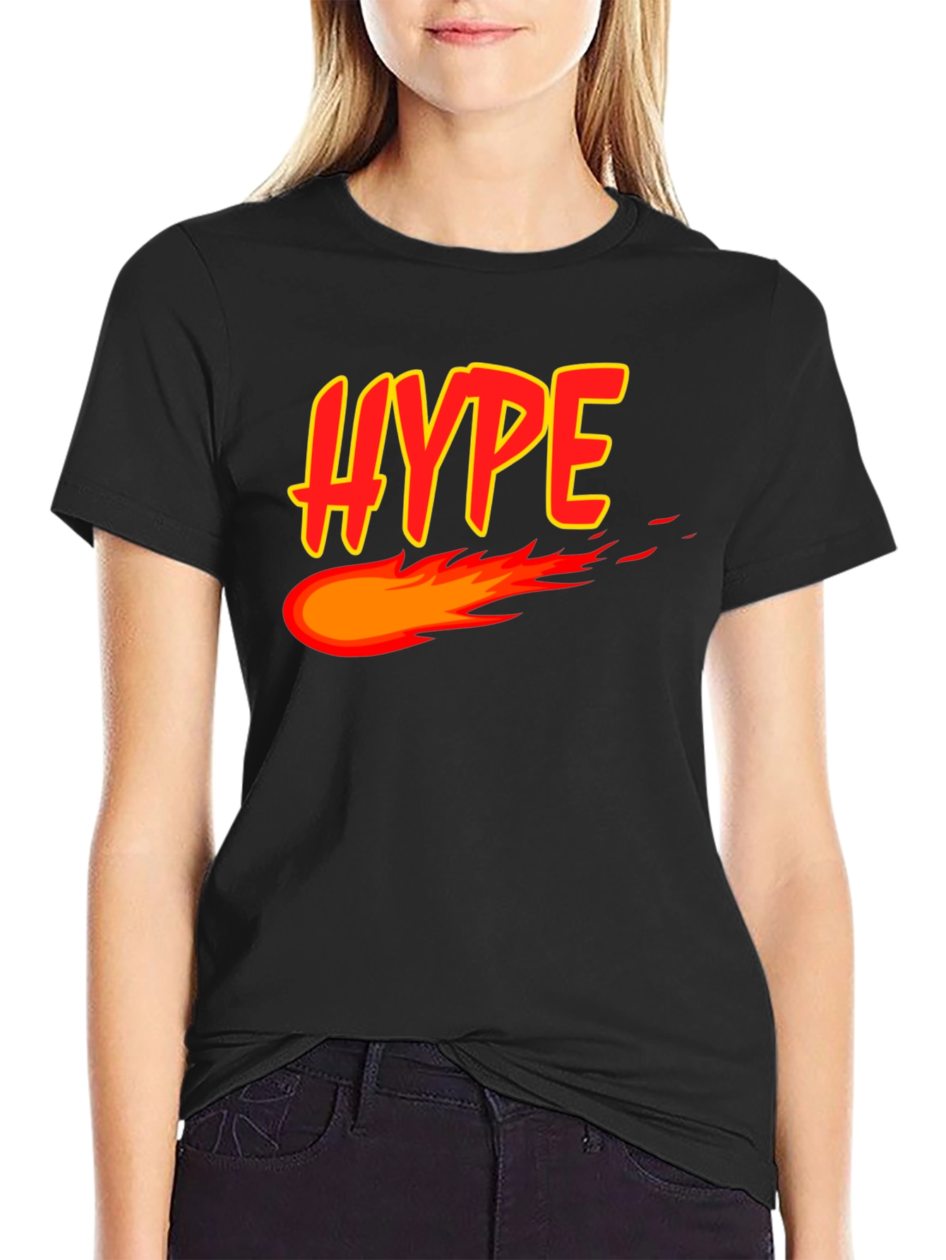 Black Hype Meteor Graphic Tee - Bold Style view 2