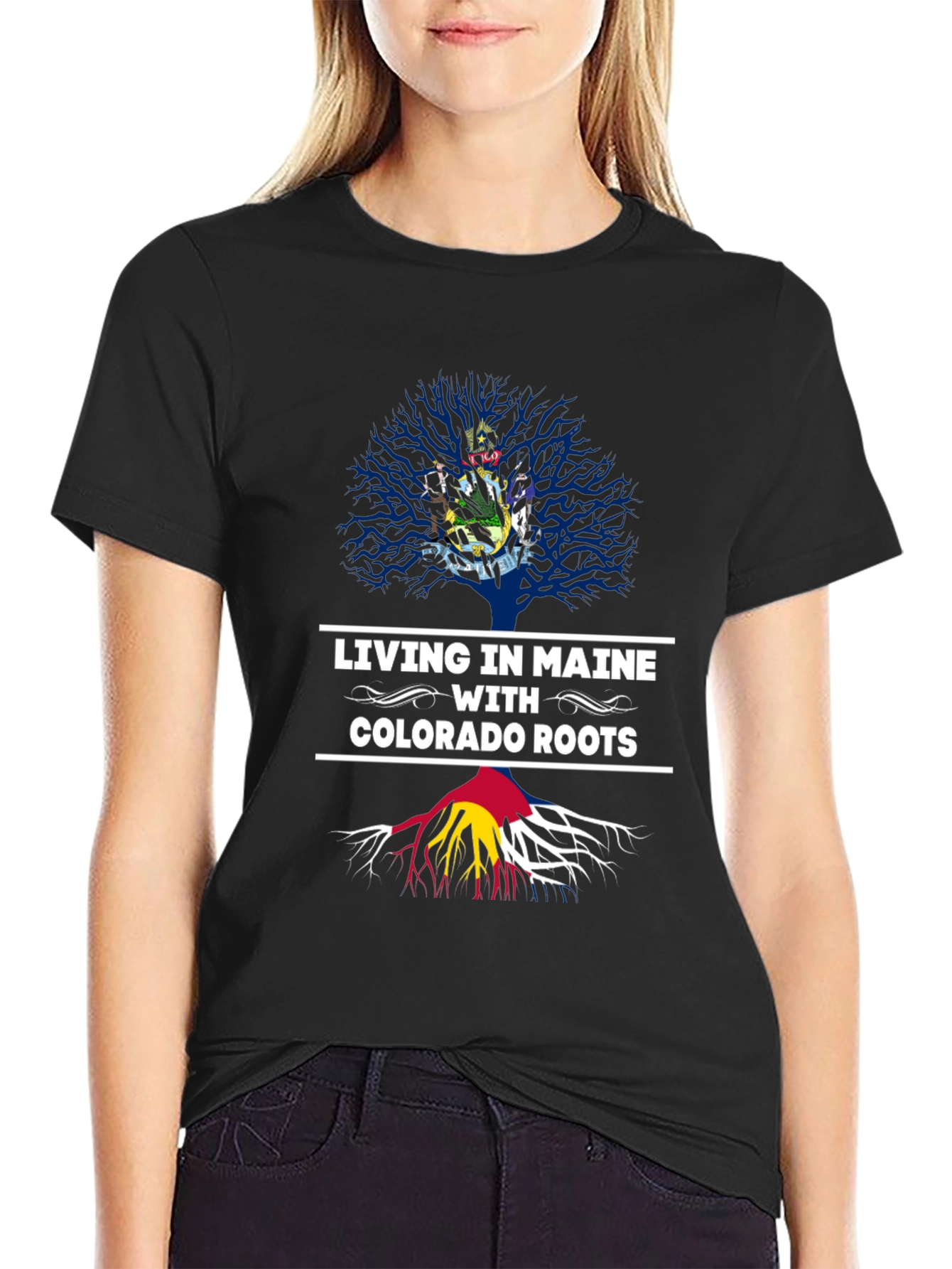 Black Maine Living Colorado Roots Graphic Tee view 2