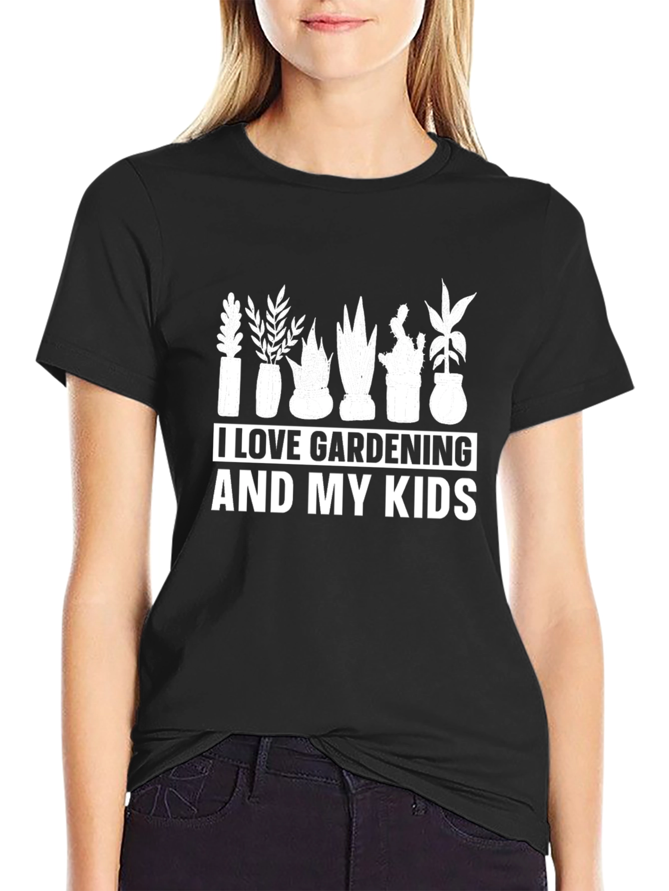 Black Gardening Lover T-Shirt view 2