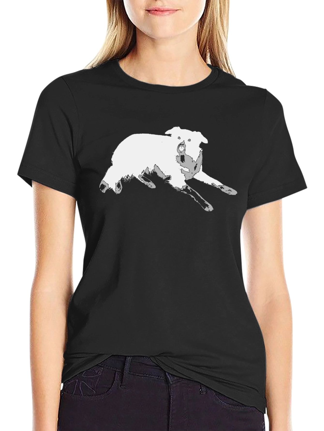 Black Dog Graphic Black T-Shirt view 2