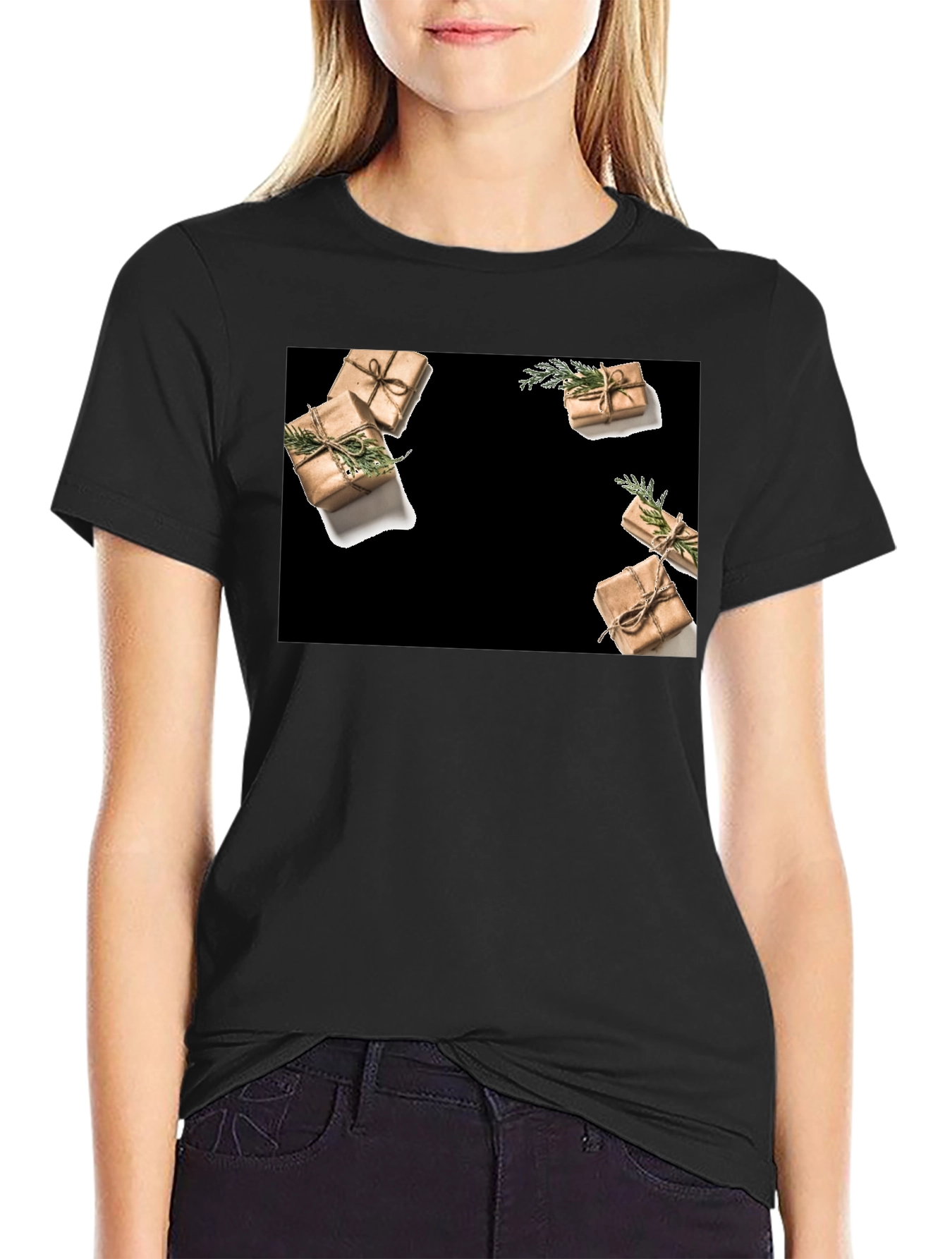 Black Gifts All Around T-Shirt, Black view 2