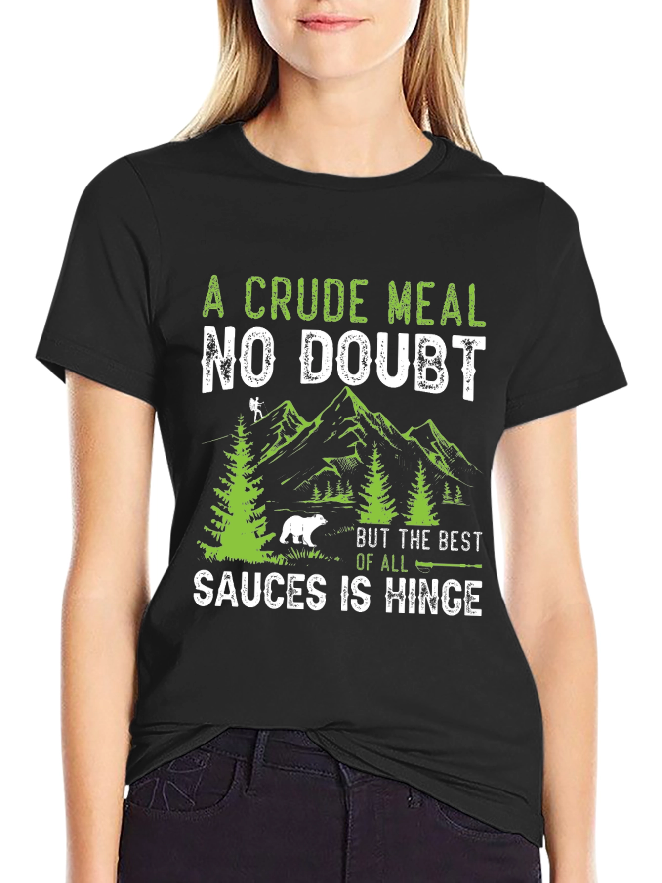 Black Crude Meal No Doubt T-Shirt view 2