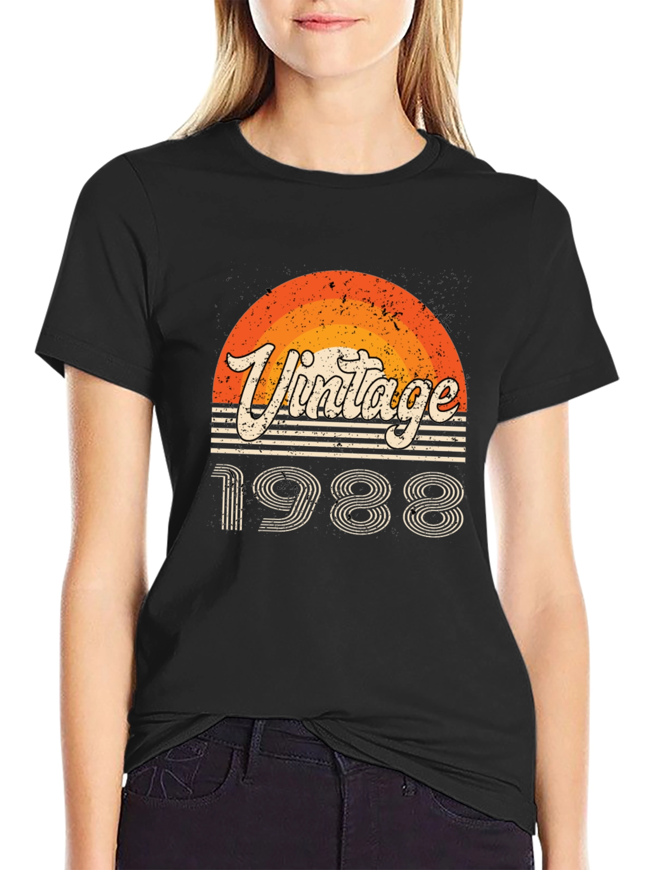 Black Vintage 1988 Graphic T-Shirt view 2