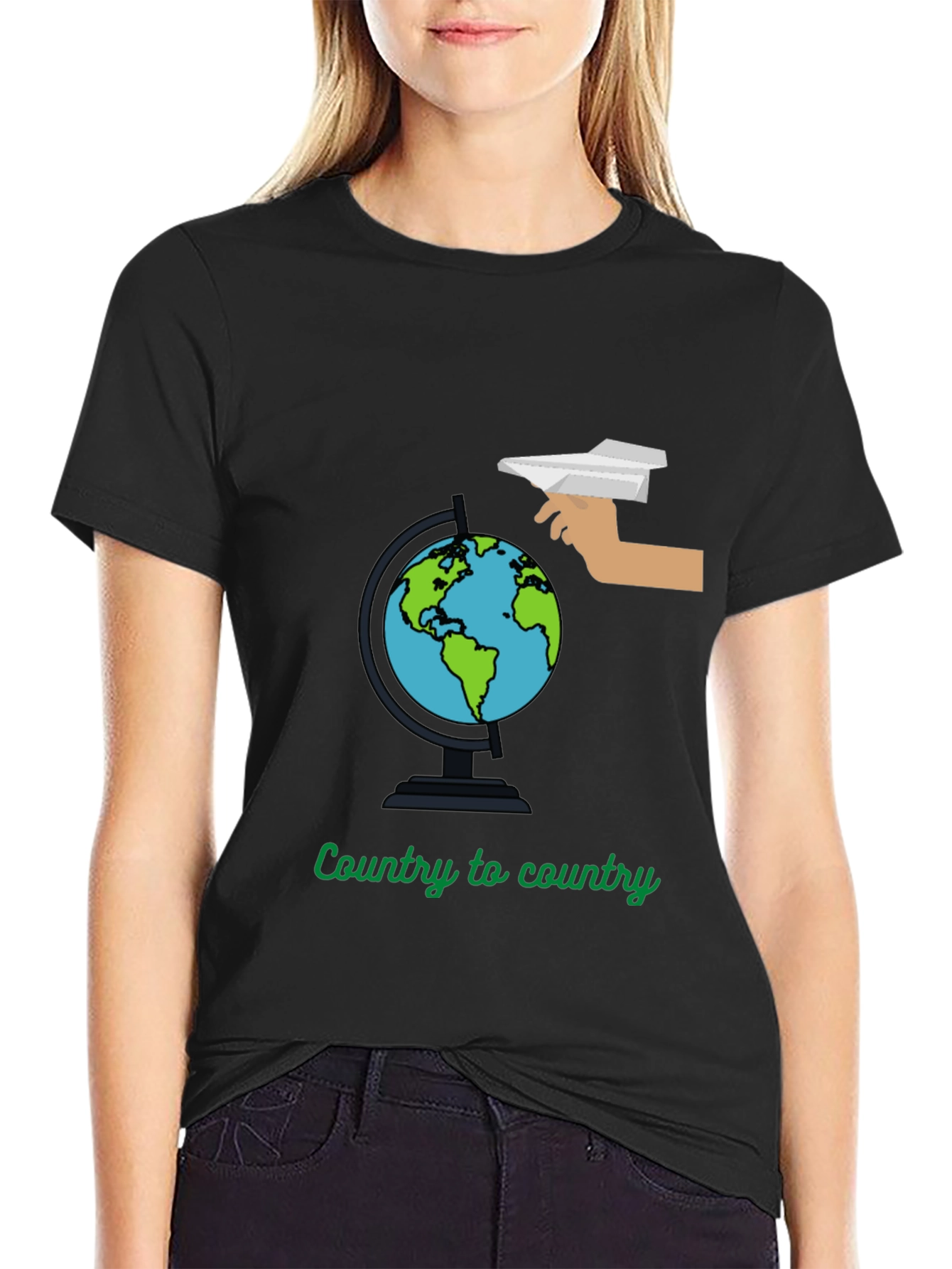Country to Country Globe Graphic Tee - Travel T-Shirt - 2
