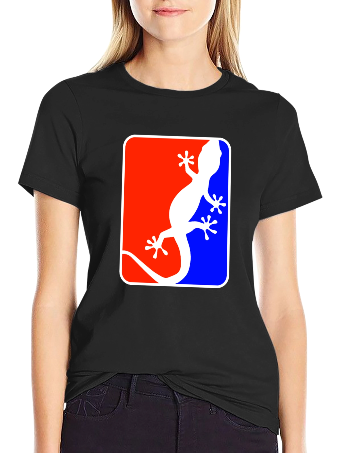 Black Gecko Logo T-Shirt - Red, White, & Blue view 2