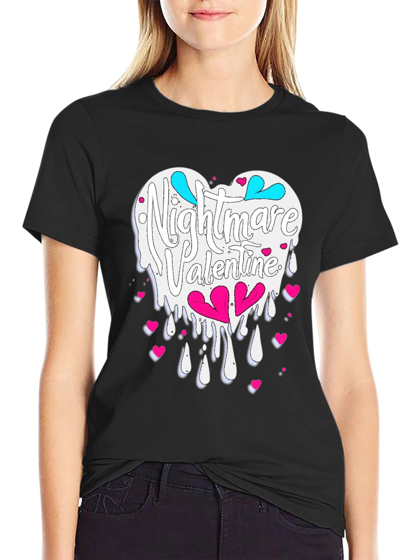 Black Nightmare Valentine T-Shirt view 2