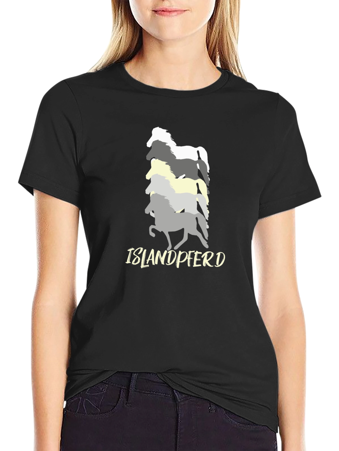 Islandpferd Horse Silhouette Graphic T-Shirt - 2