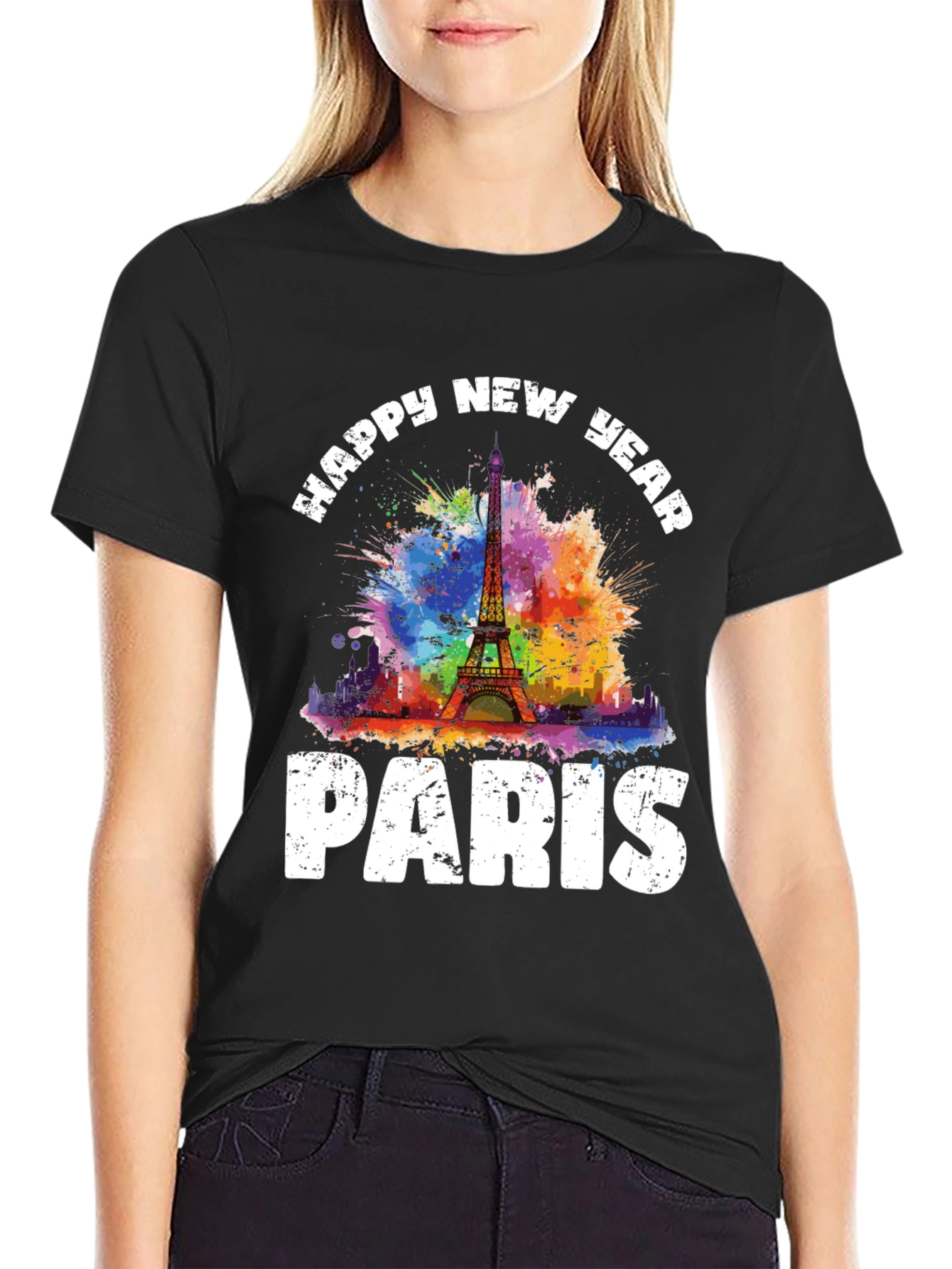 Happy New Year Paris Graphic T-Shirt - 2