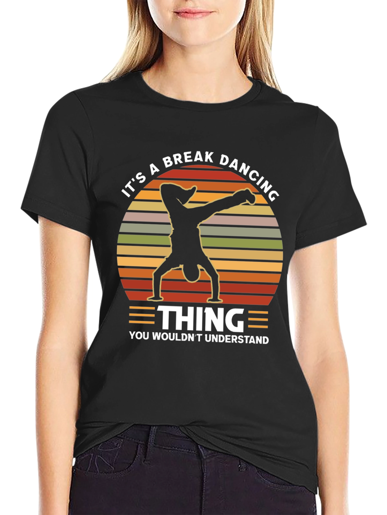 Black Breakdancing Thing T-Shirt - You Wouldn't Understand view 2
