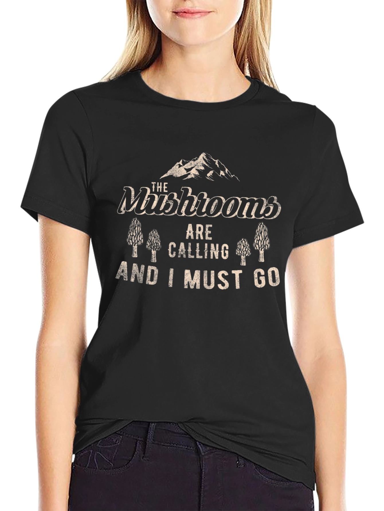 Mushroom Lover's T-Shirt: "The Mushrooms are Calling" - 2