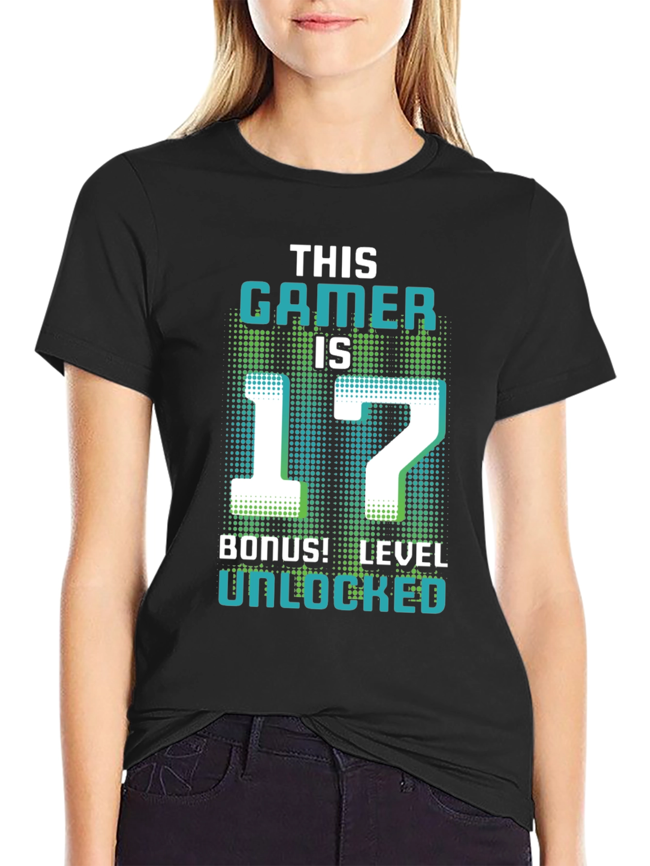 Black Level 17 Gamer T-Shirt - Birthday Bonus Unlocked view 2