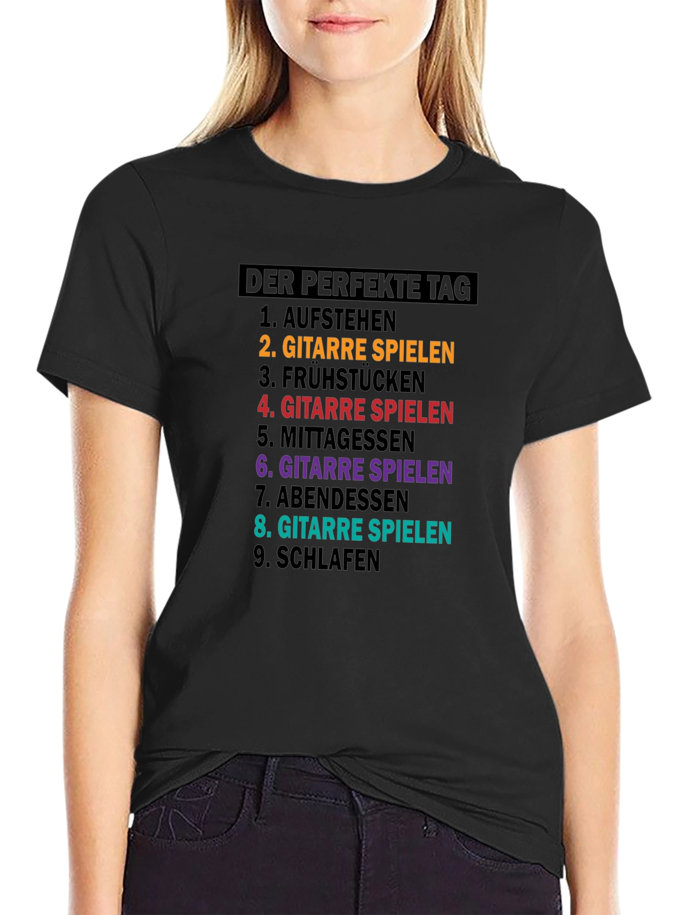 Black The Perfect Day Guitar T-Shirt view 2