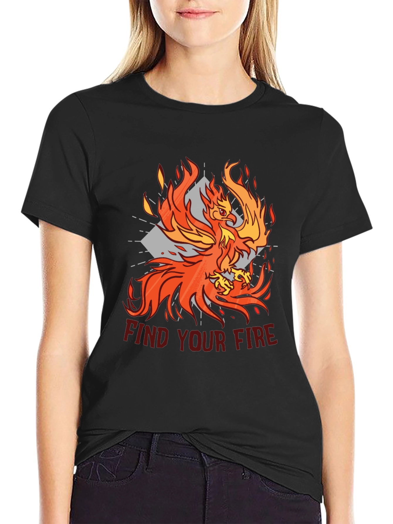 Black Phoenix Find Your Fire Graphic T-Shirt view 2