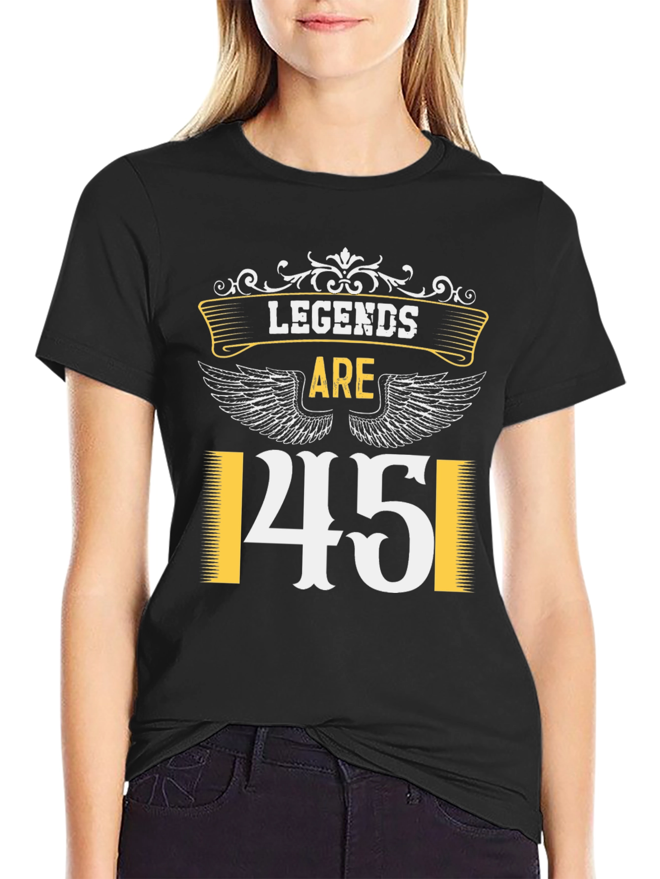 Black Legends Are 45 T-Shirt view 2