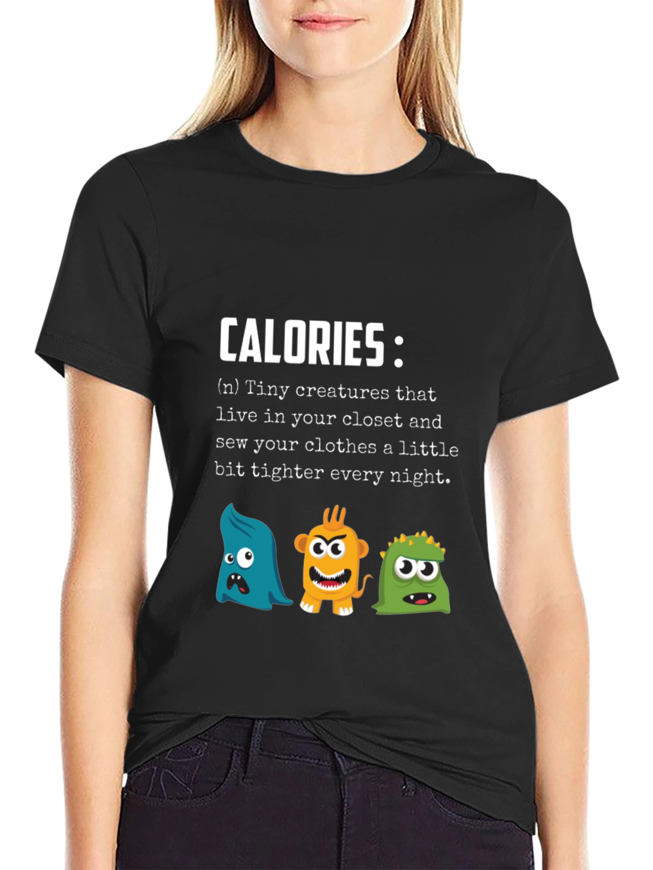 Black Calories Tiny Creatures Graphic Tee view 2