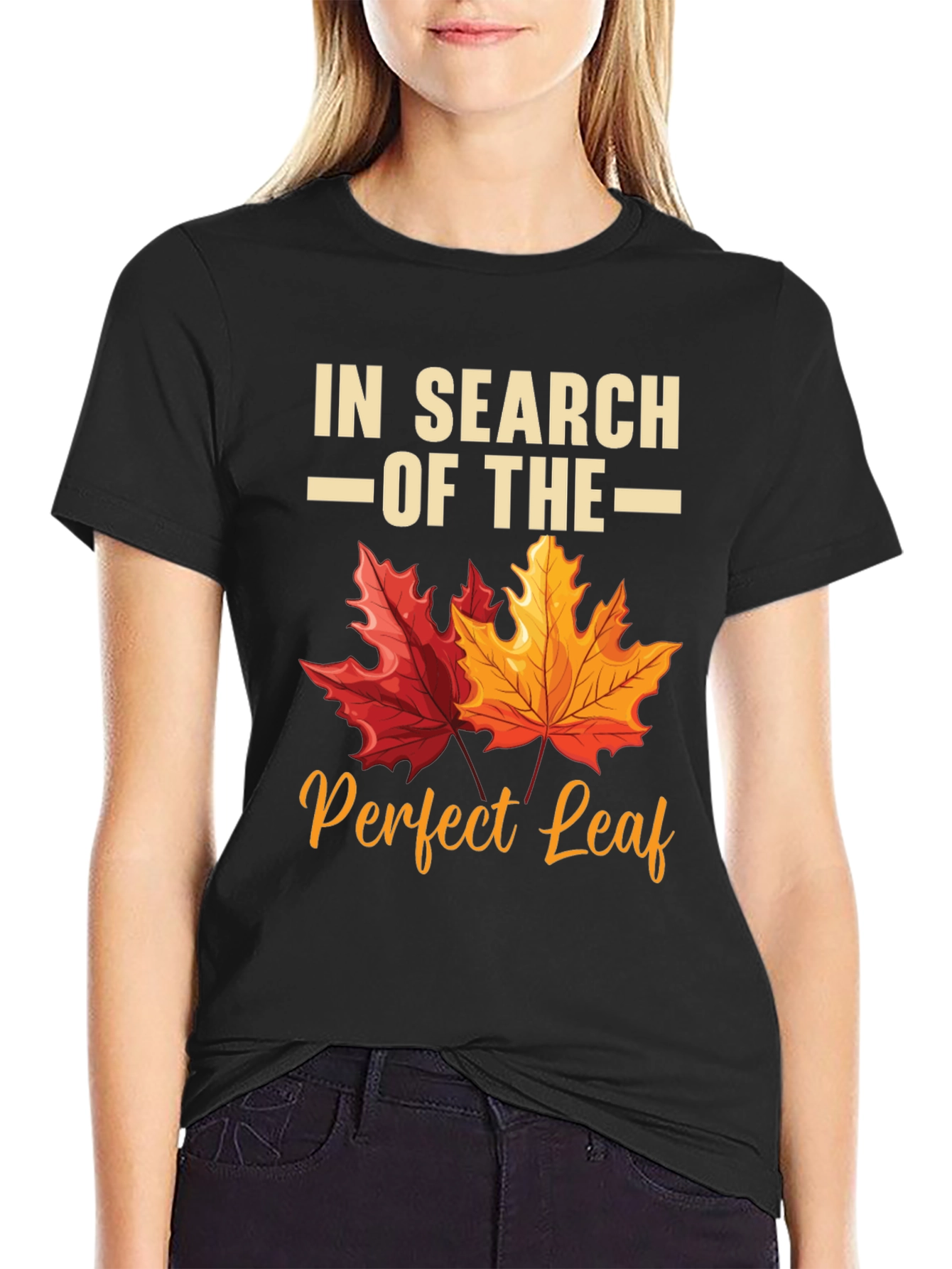 Black In Search of the Perfect Leaf T-Shirt view 2