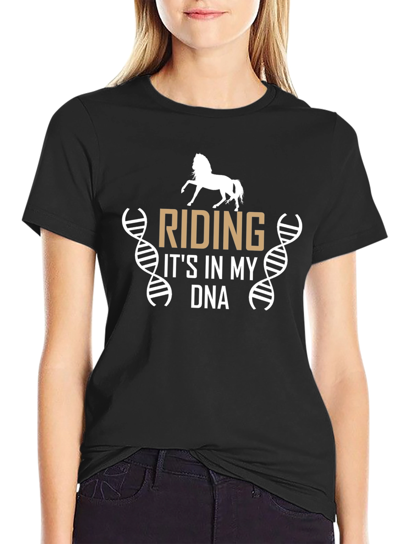 Black Riding Is In My DNA T-Shirt view 2