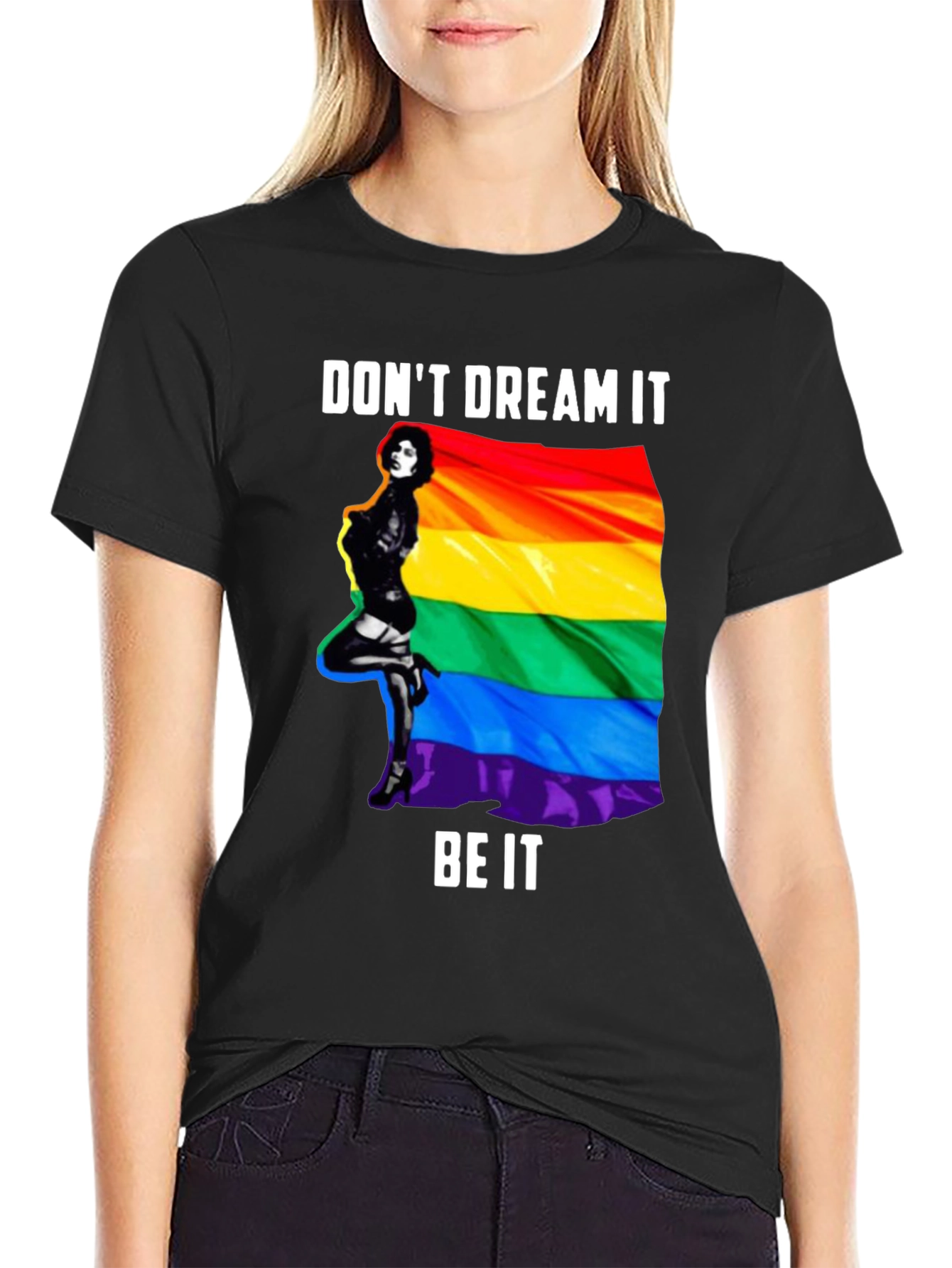 Black Don't Dream It Be It Pride T-Shirt view 2