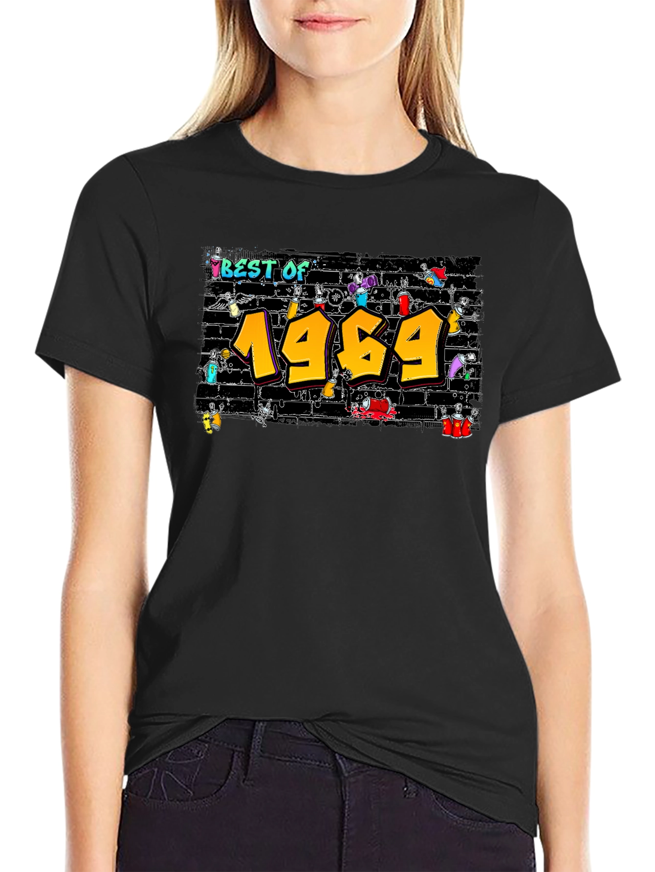 Black Best of 1969 Graphic T-Shirt view 2