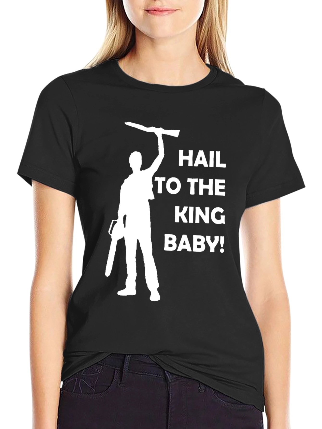 Black Hail to the King Baby T-Shirt view 2