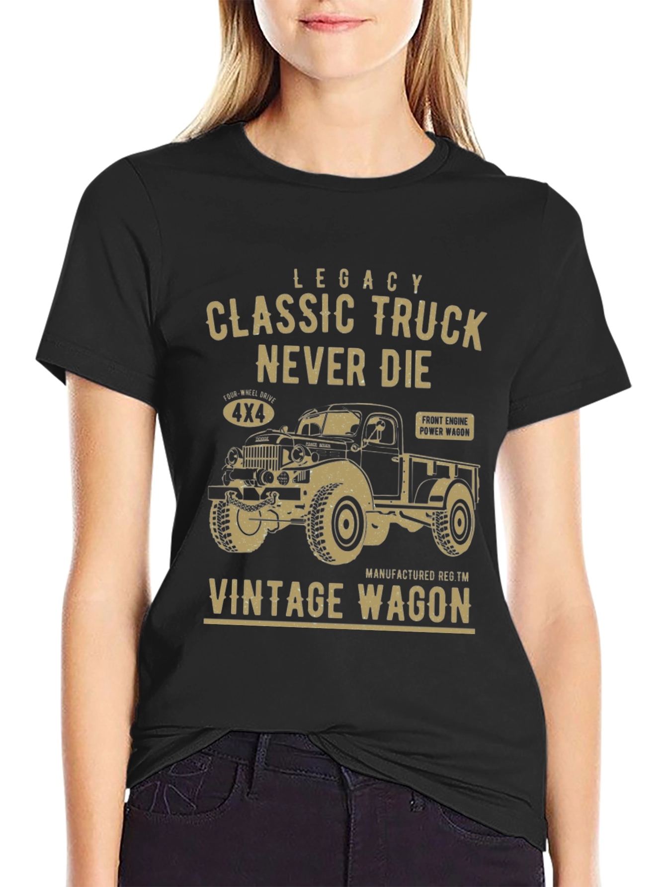 Black Legacy Classic Truck Graphic T-Shirt view 2