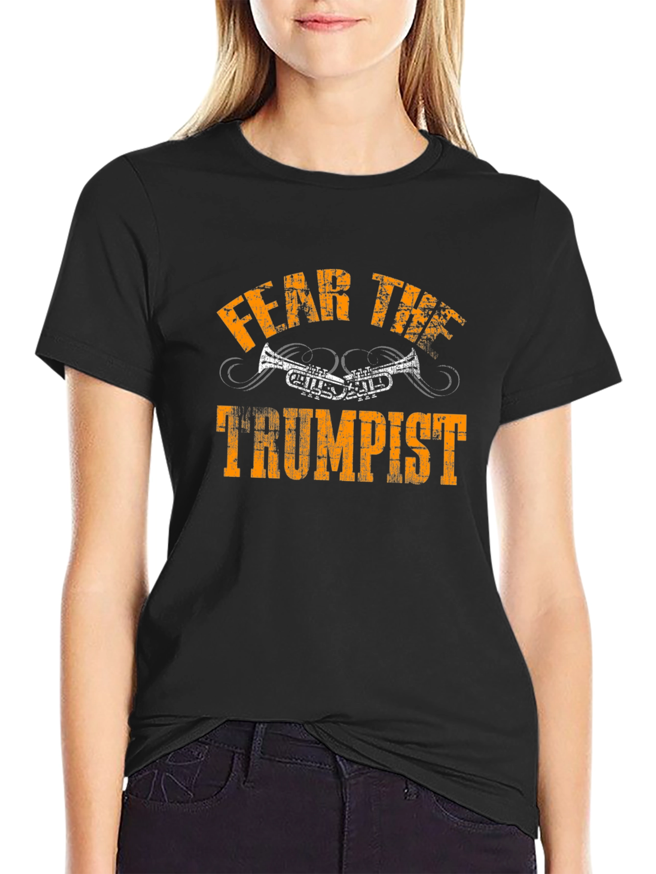 Black Fear The Trumpist Black Cotton T-Shirt view 2