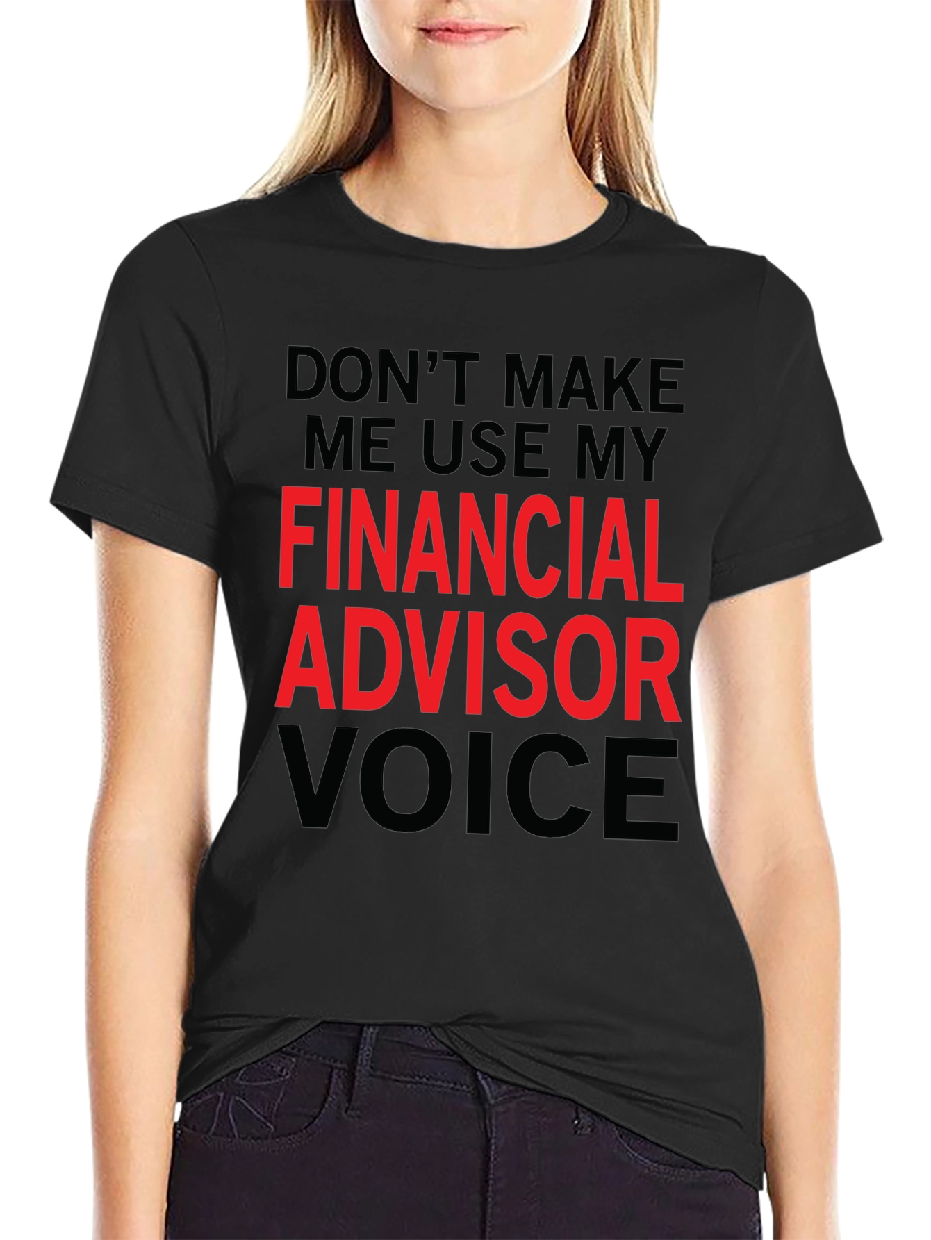 Black Financial Advisor Voice T-Shirt view 2