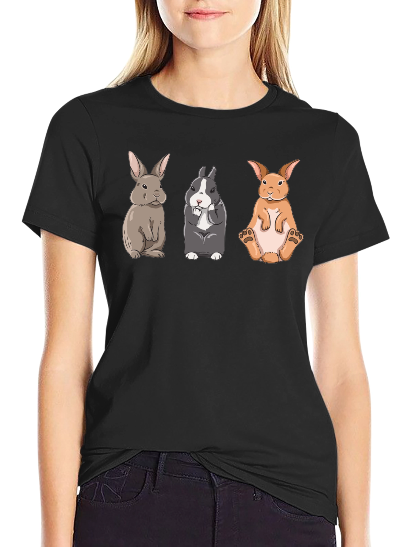 Black Rabbit Trio Graphic Tee view 2