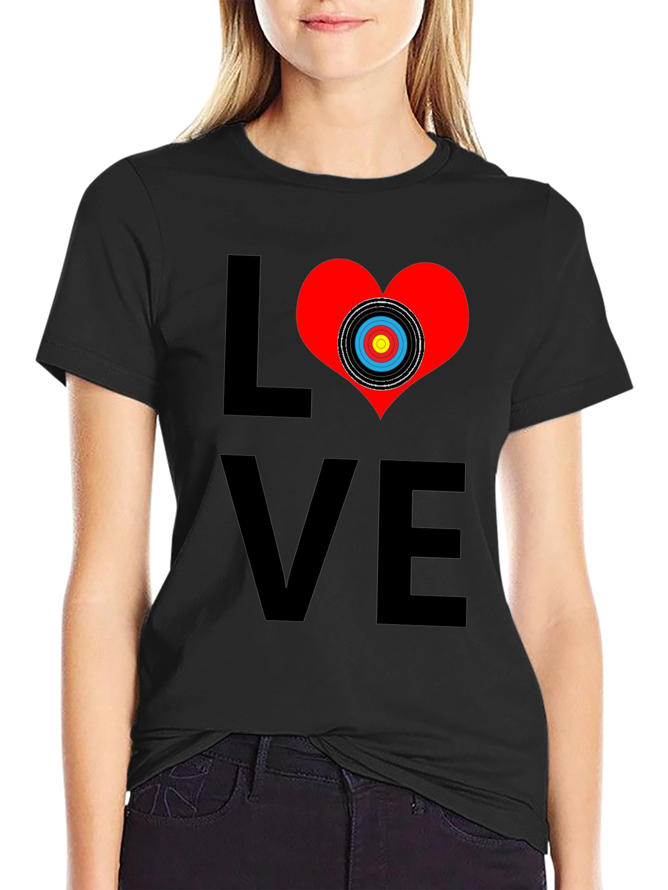 Black Archery Love T-Shirt view 2
