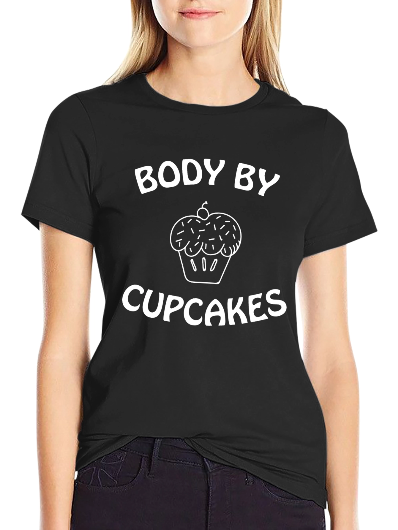 Black Body By Cupcakes Graphic Tee - Unisex T-Shirt view 2