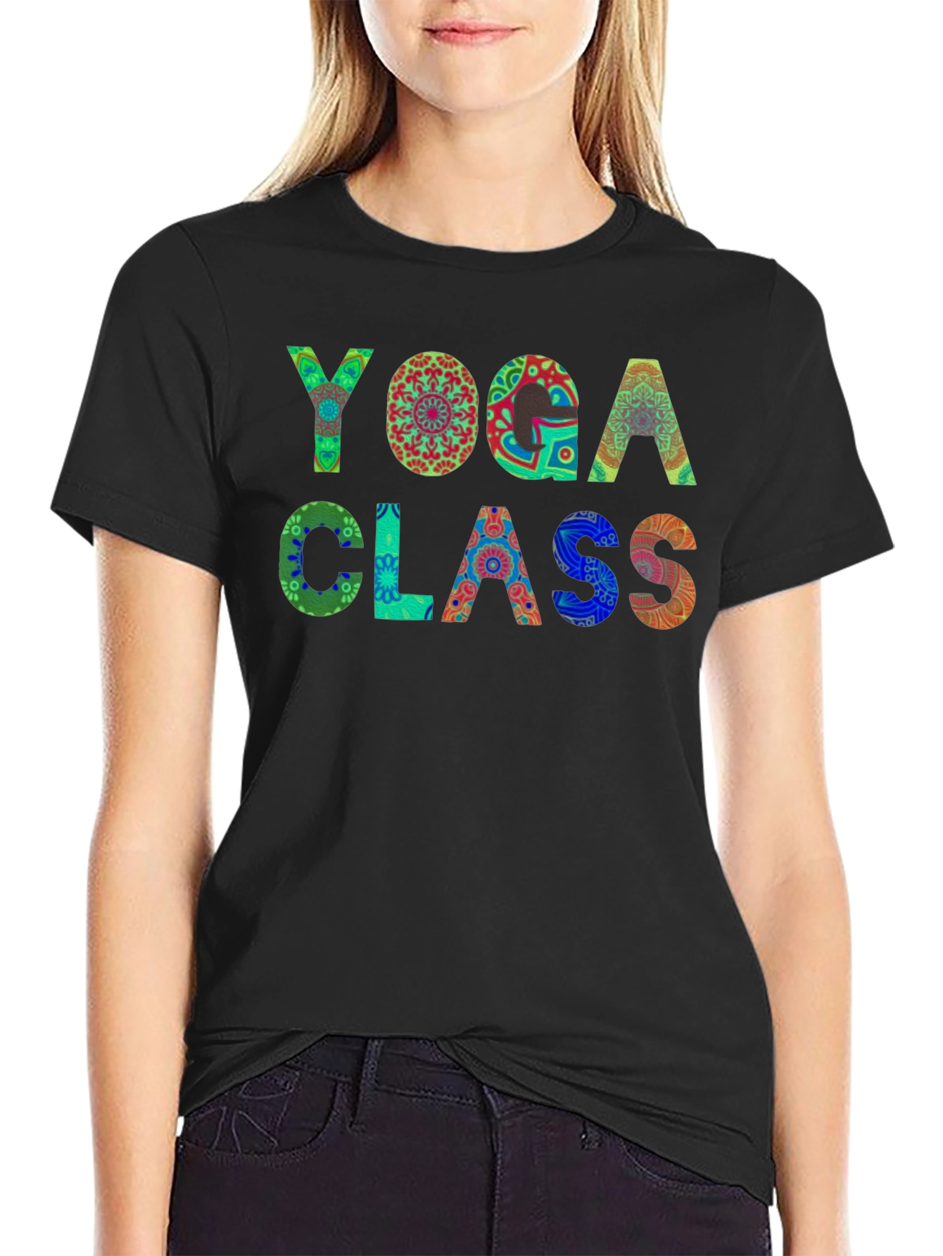 Yoga Class T-Shirt - Colorful Design - 2