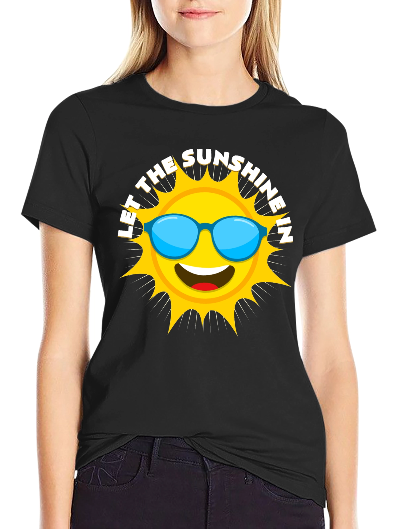 Black Sunshine Graphic Tee - Let the Sunshine In! view 2