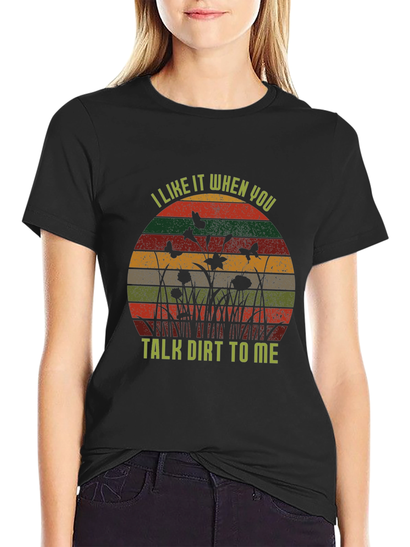 Black Talk Dirt To Me Graphic Tee view 2