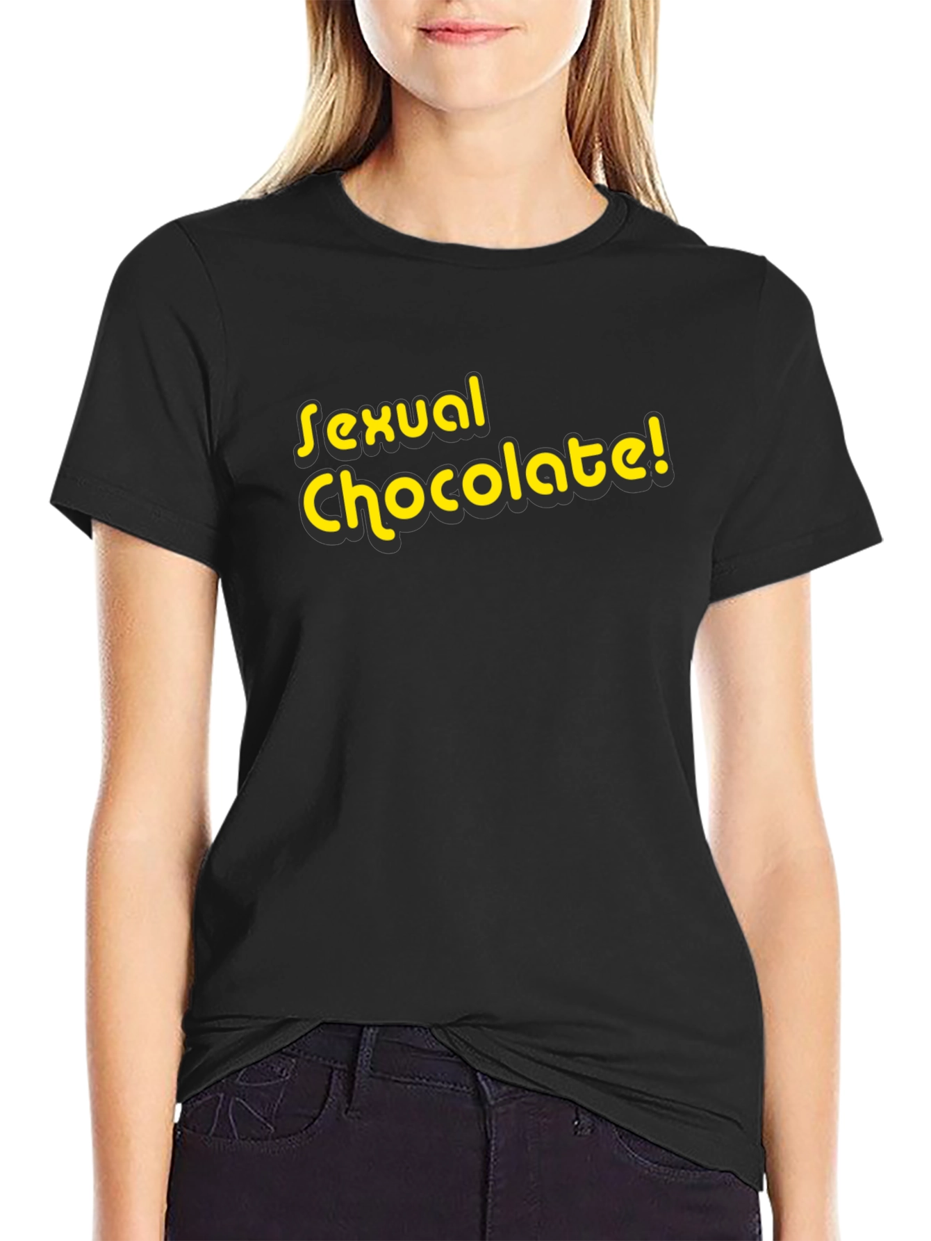 Black Sexual Chocolate Black Graphic T-Shirt view 2