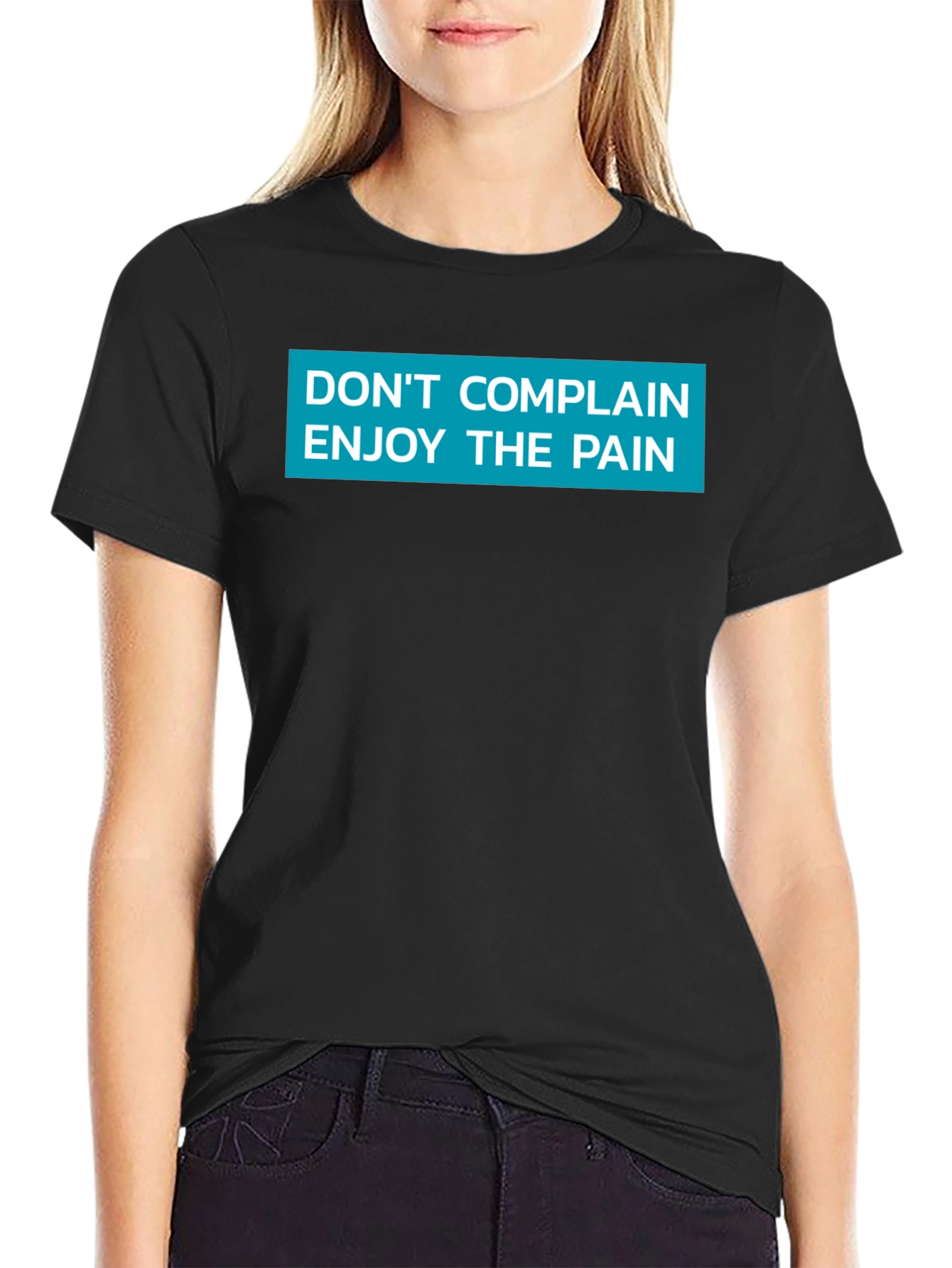 Black Don't Complain Enjoy the Pain Graphic Tee view 2