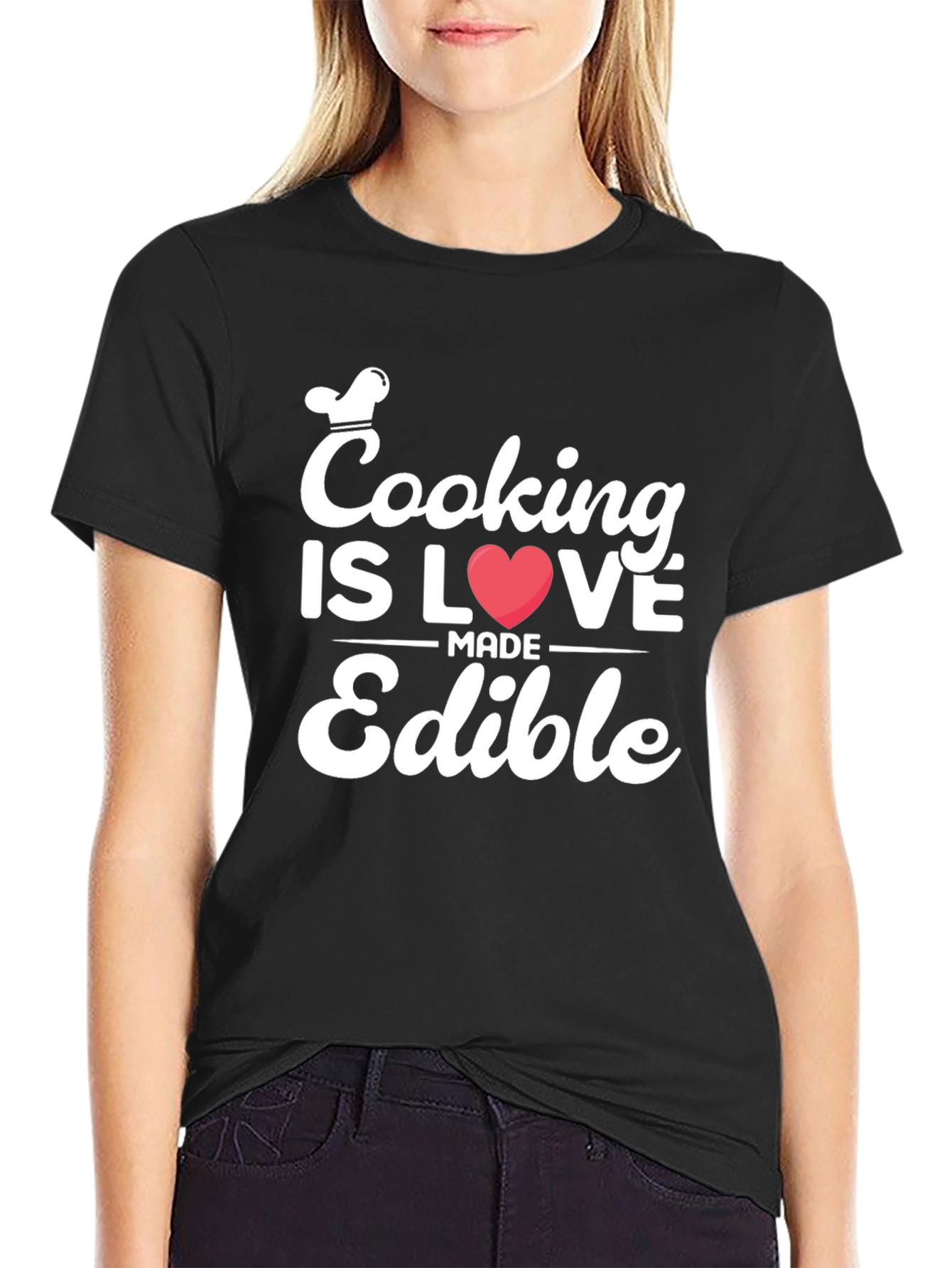 Black Cooking Is Love Made Edible Graphic Tee view 2