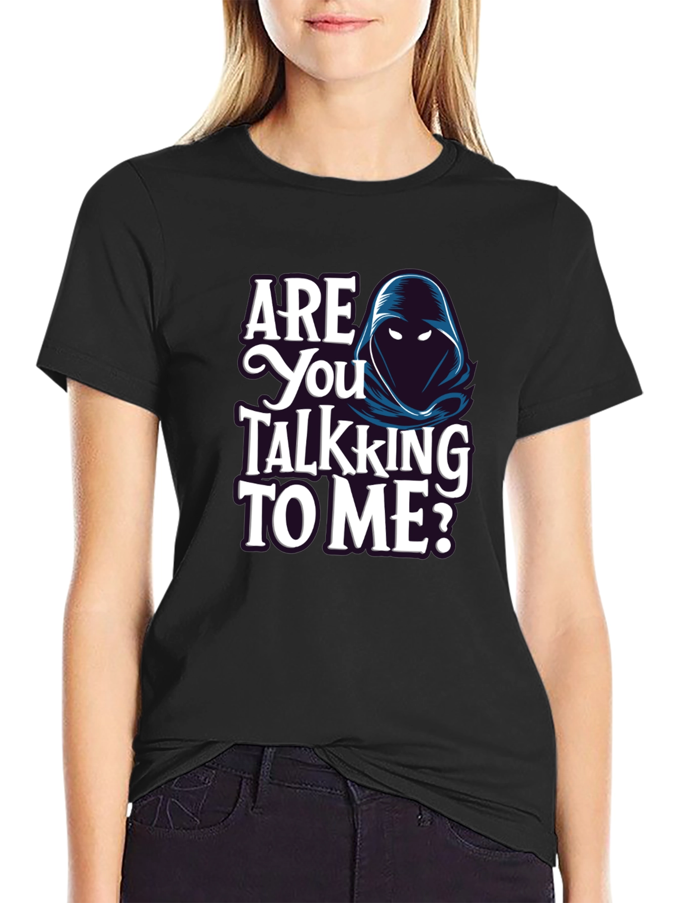 Black Are You Talking to Me? Graphic T-Shirt view 2