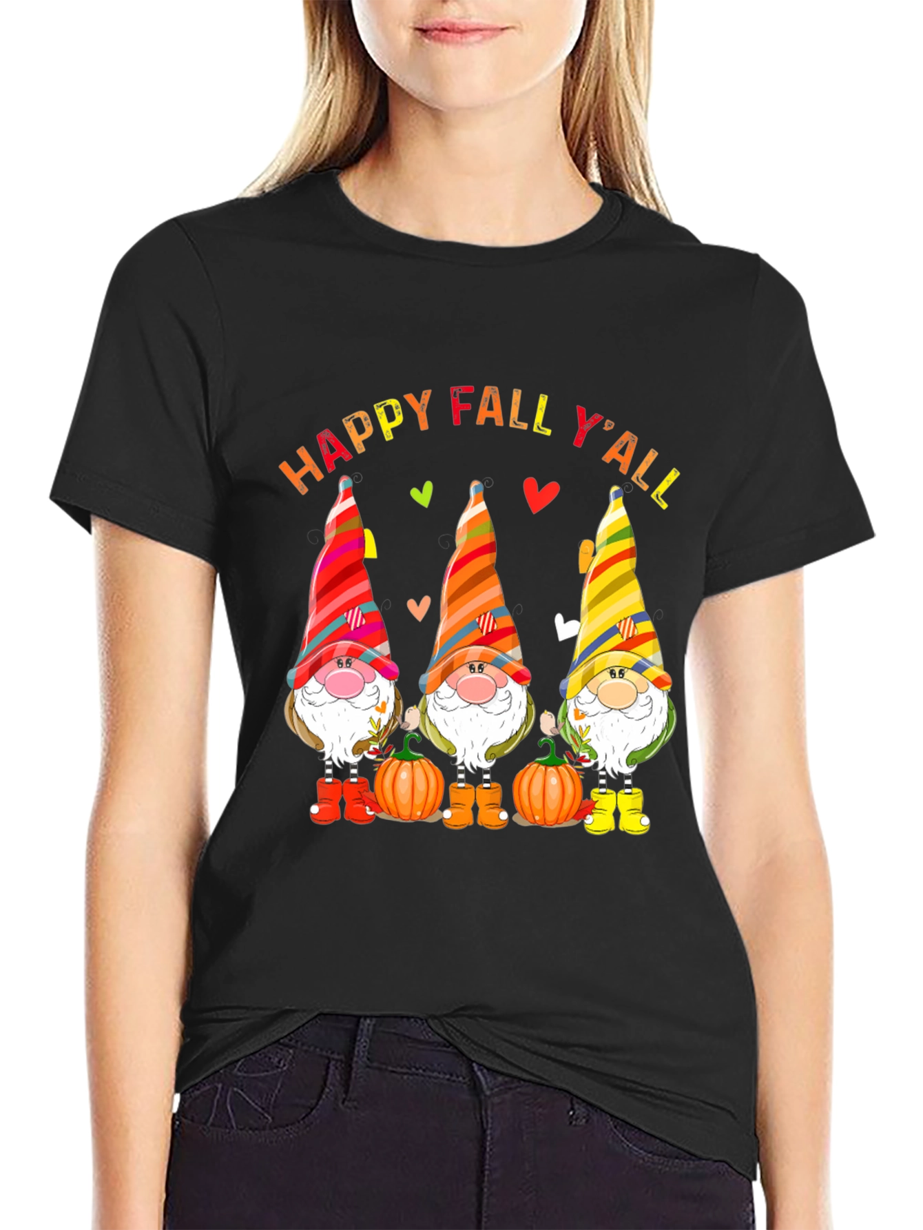 Happy Fall Y'all Gnomes T-Shirt - 2