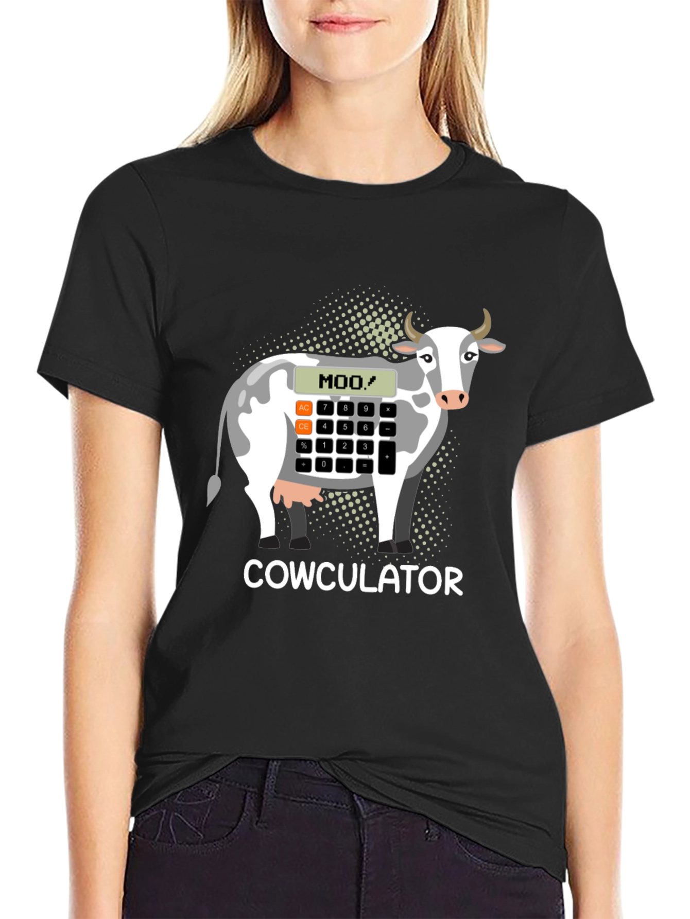 Cowculator T-Shirt - Funny Cow Calculator Design - 2