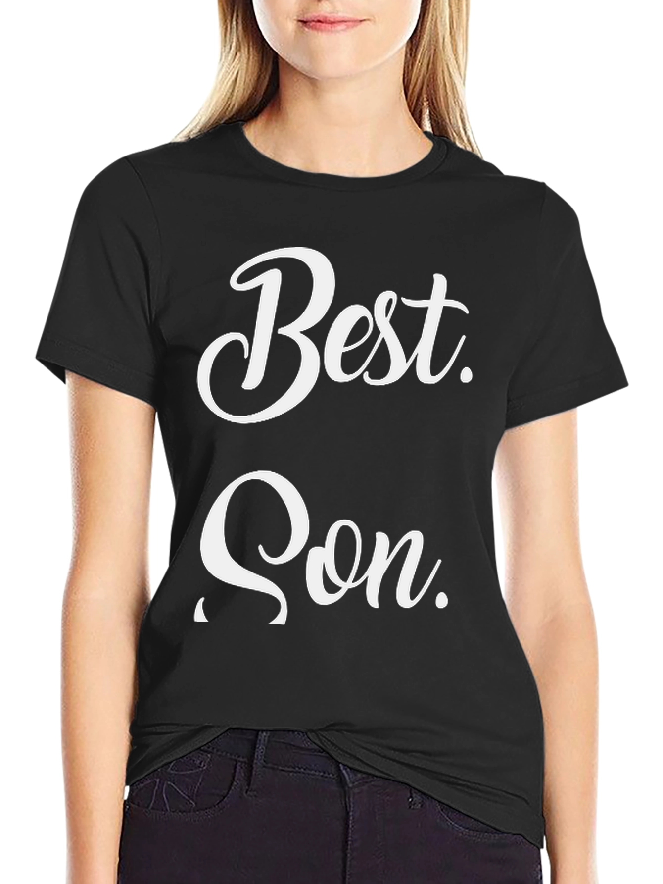Black Best Son Graphic T-Shirt - Stylish Cotton Blend Tee view 2