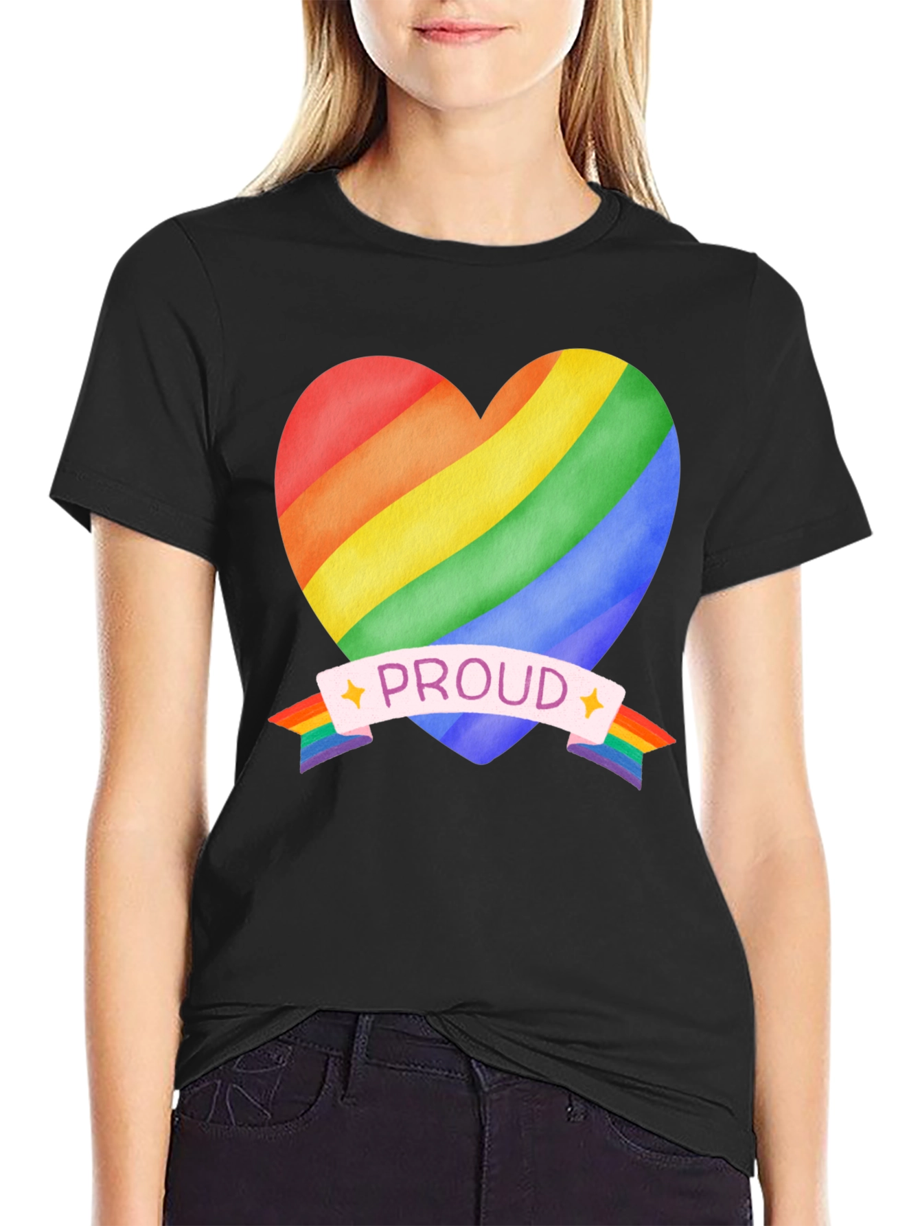 Rainbow Heart Proud T-Shirt - 2