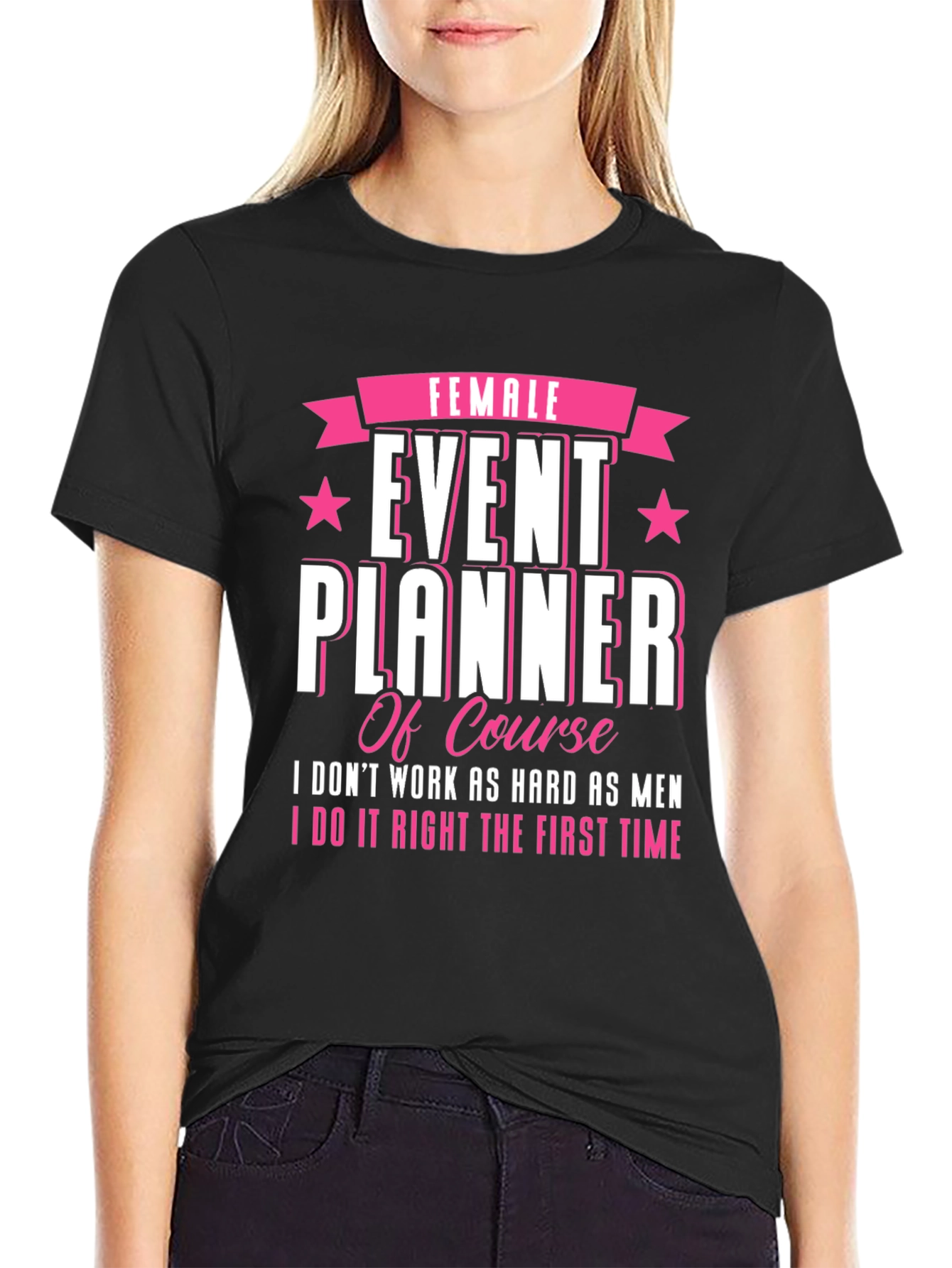 Black Female Event Planner T-Shirt: Stylish & Confident view 2