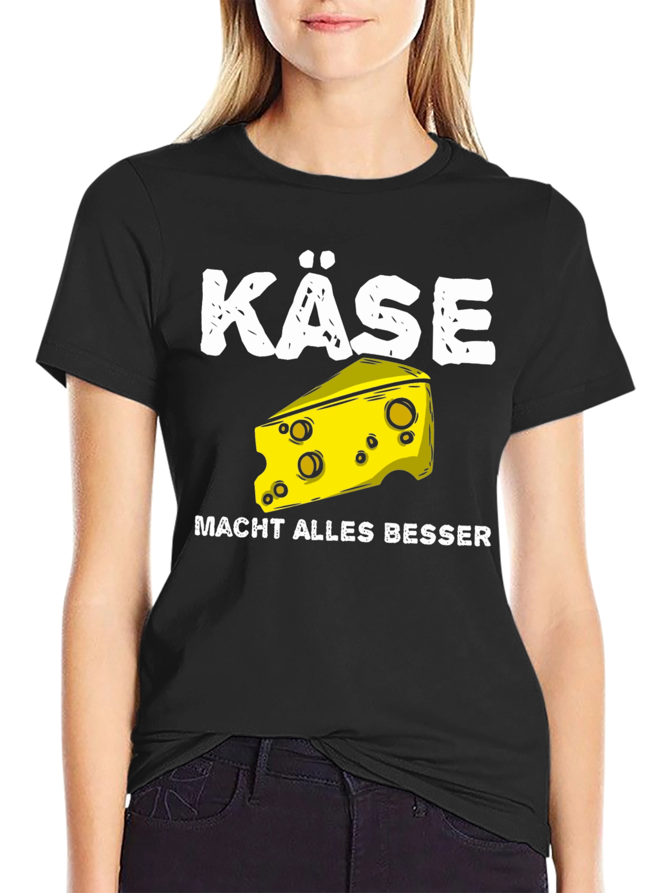 Black Käse Makes Everything Better T-Shirt view 2