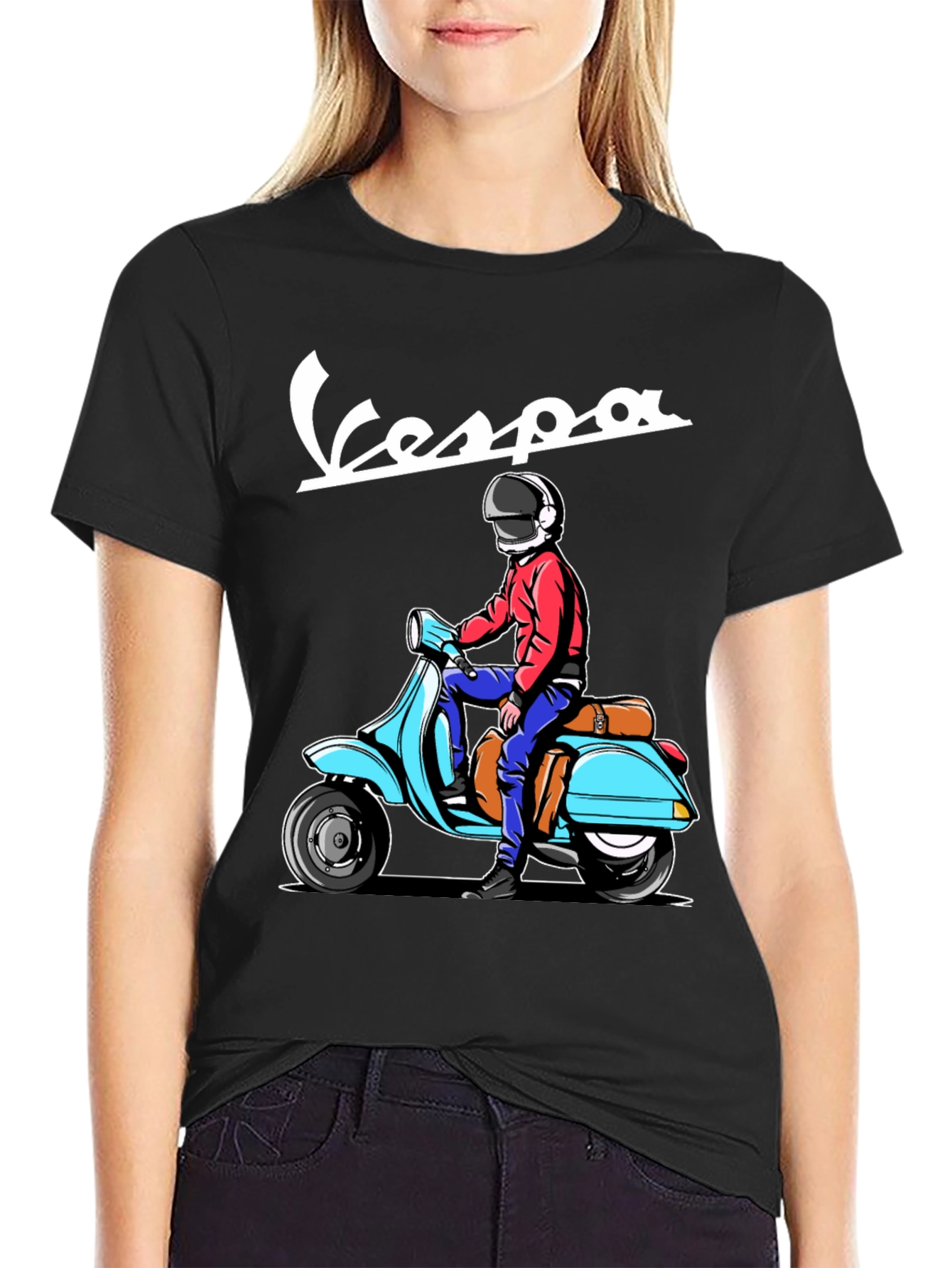 Cool Vespa Rider T-Shirt - 2