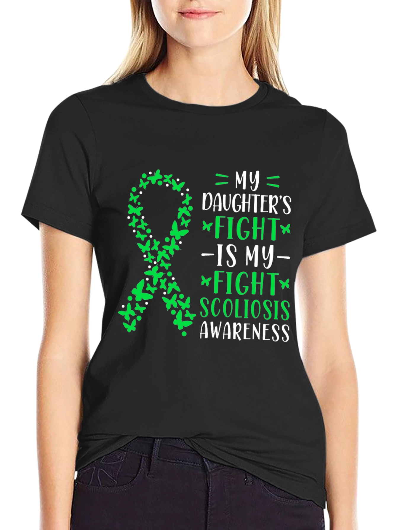 Scoliosis Awareness T-Shirt - My Daughter's Fight - 2