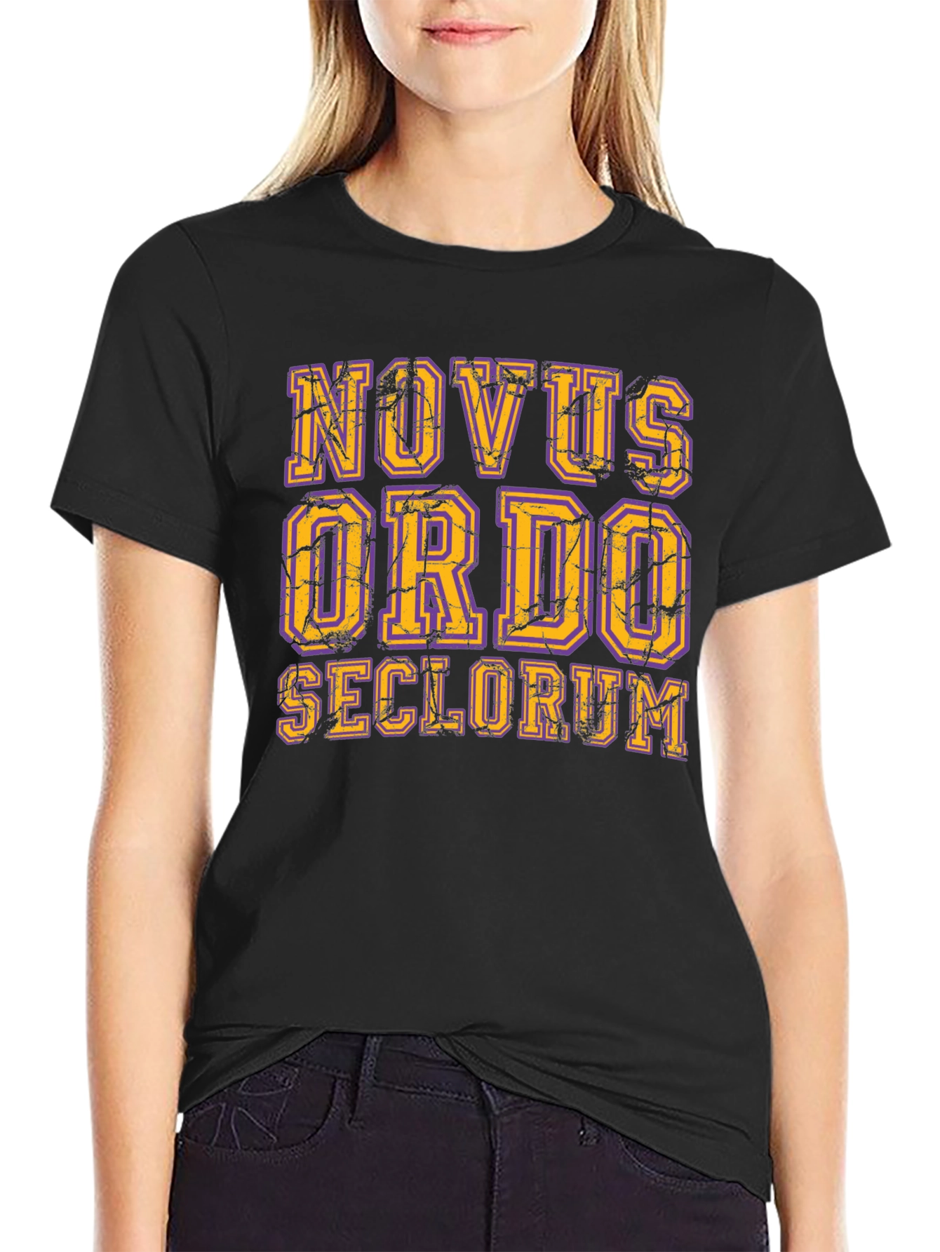 Black Novus Ordo Seclorum Graphic Tee view 2