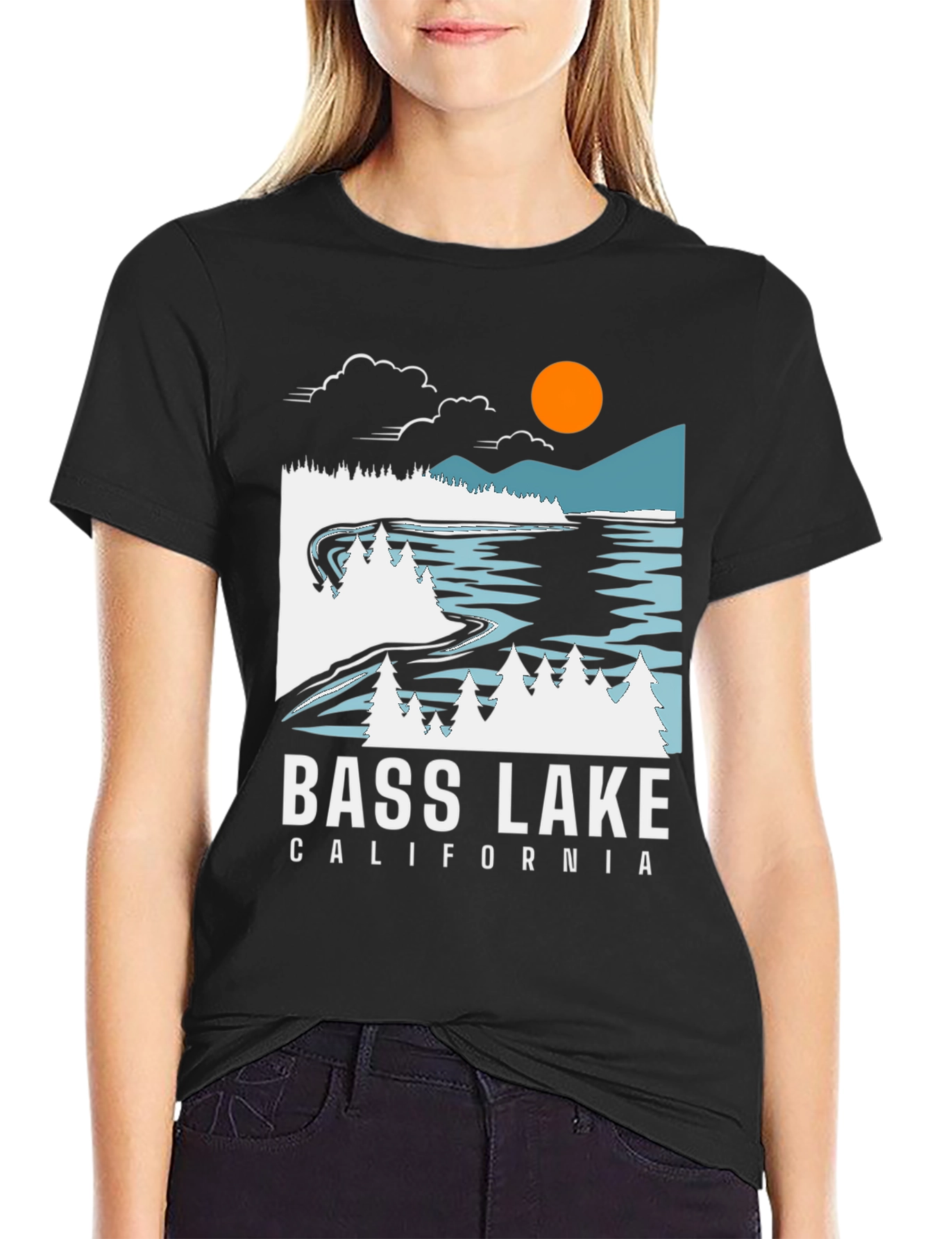 Black Bass Lake California Graphic Tee view 2